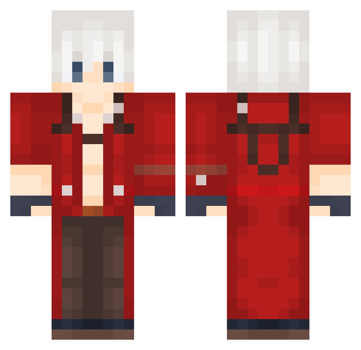 Carpsy_ZA Minecraft skin, front and back view