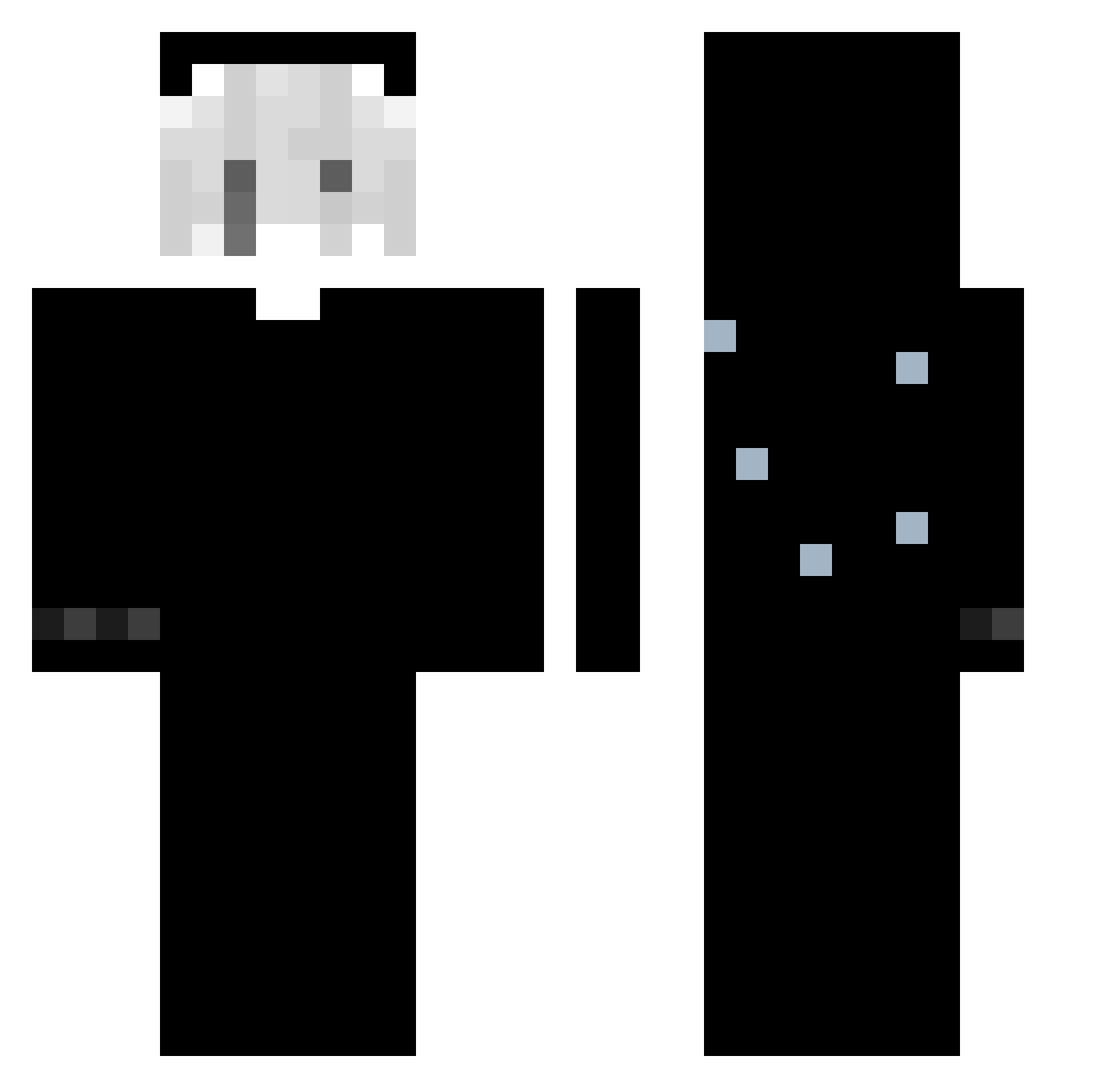 wojfer_69 Minecraft skin, front and back view