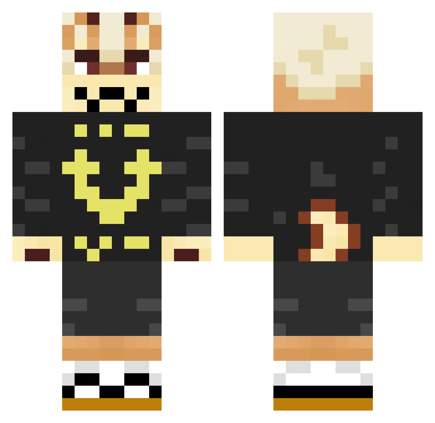 wendymon_1 Minecraft skin, front and back view