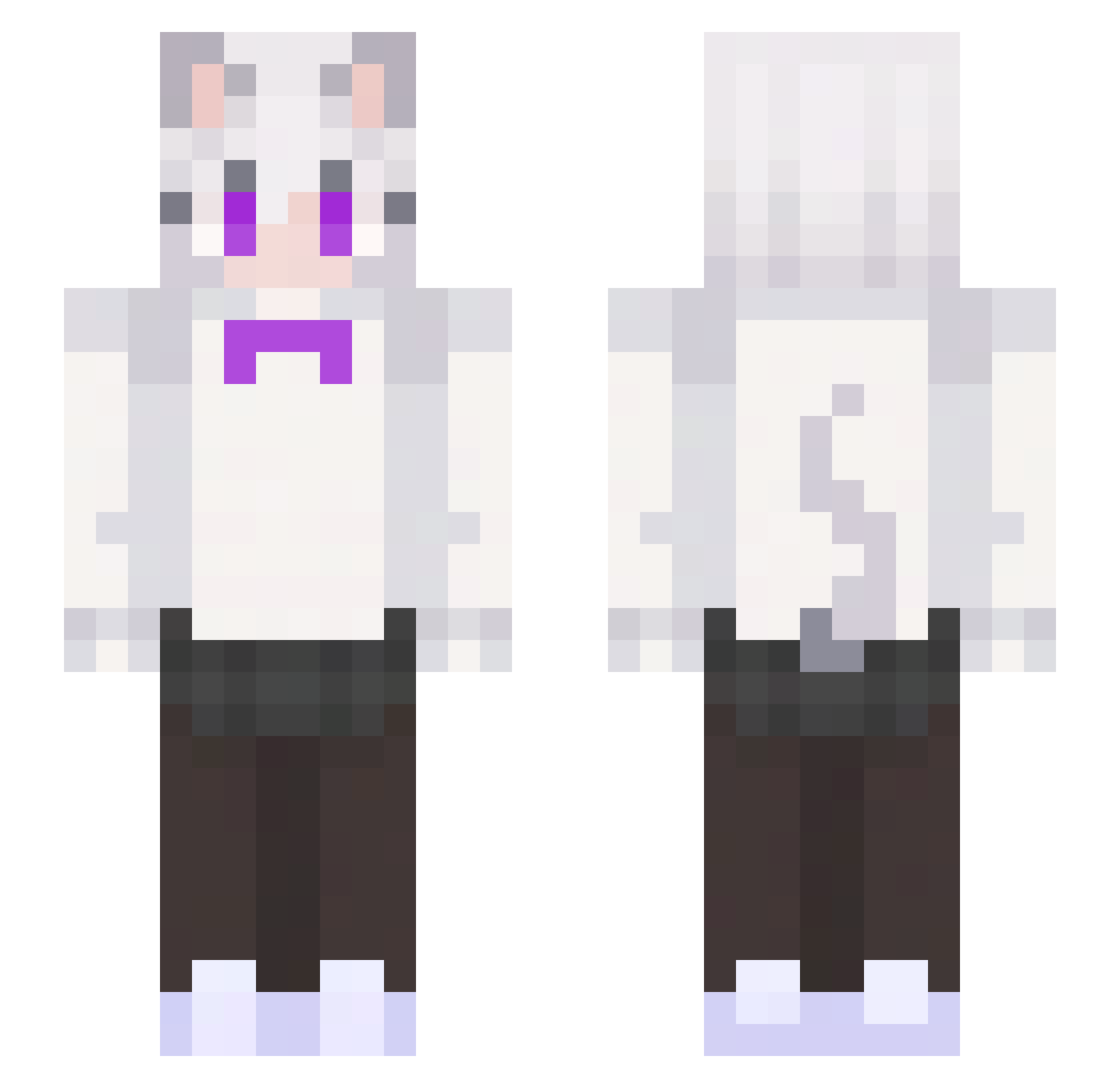 Sanclakit Minecraft skin, front and back view