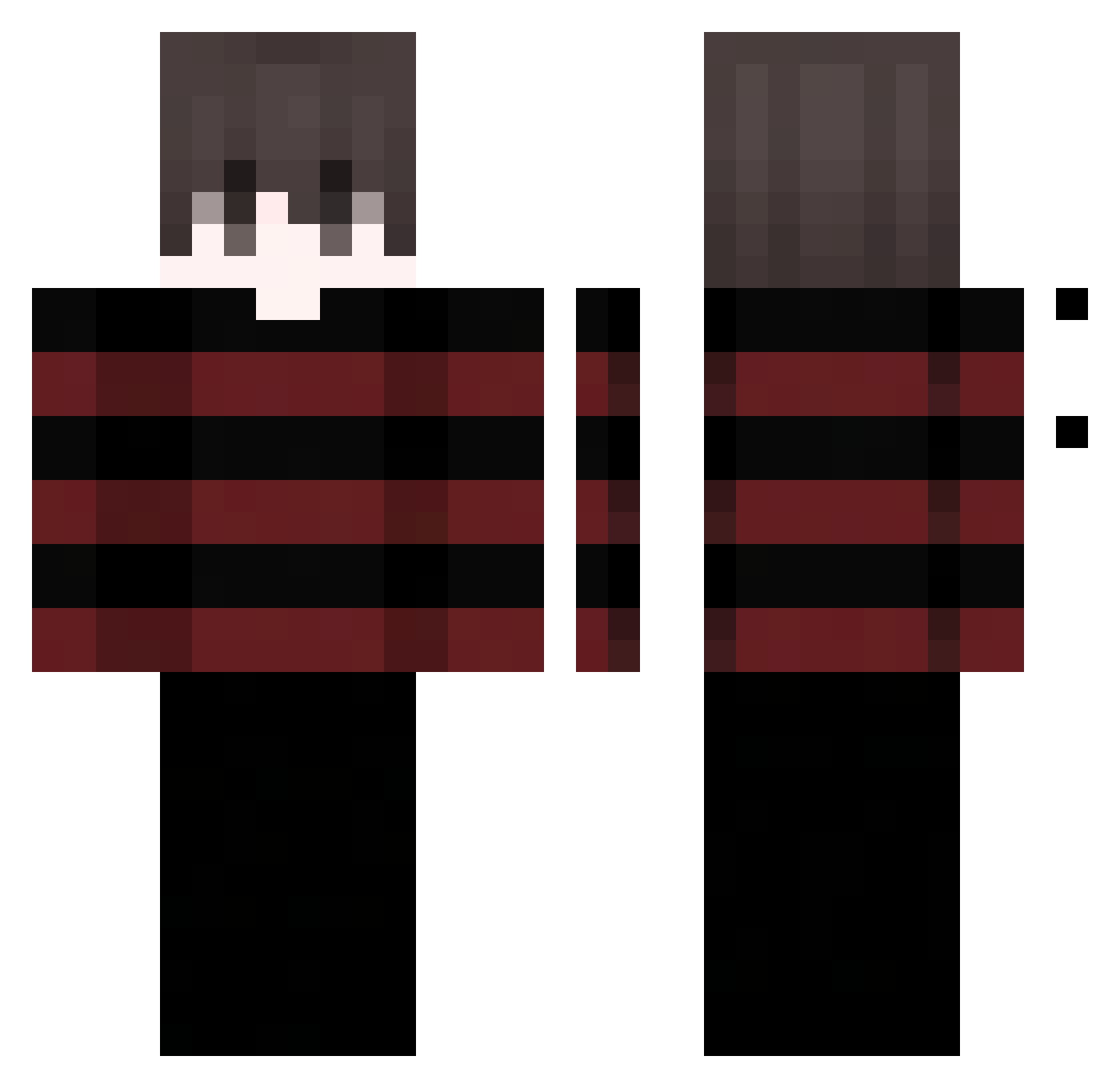 Tyr_i Minecraft skin, front and back view