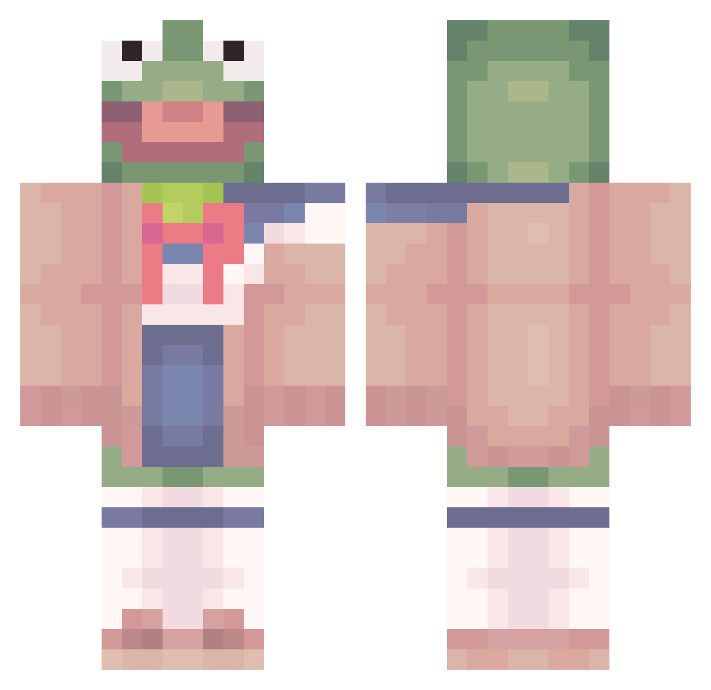 yummers_the_IV Minecraft skin, front and back view