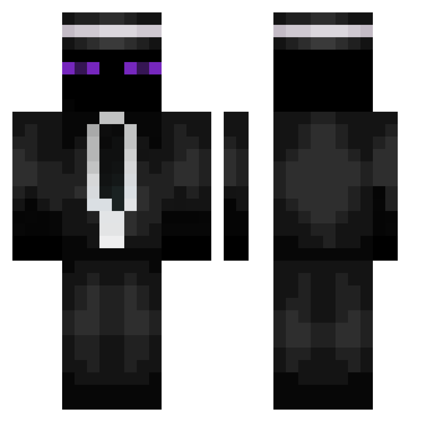 J3ton808 Minecraft skin, front and back view