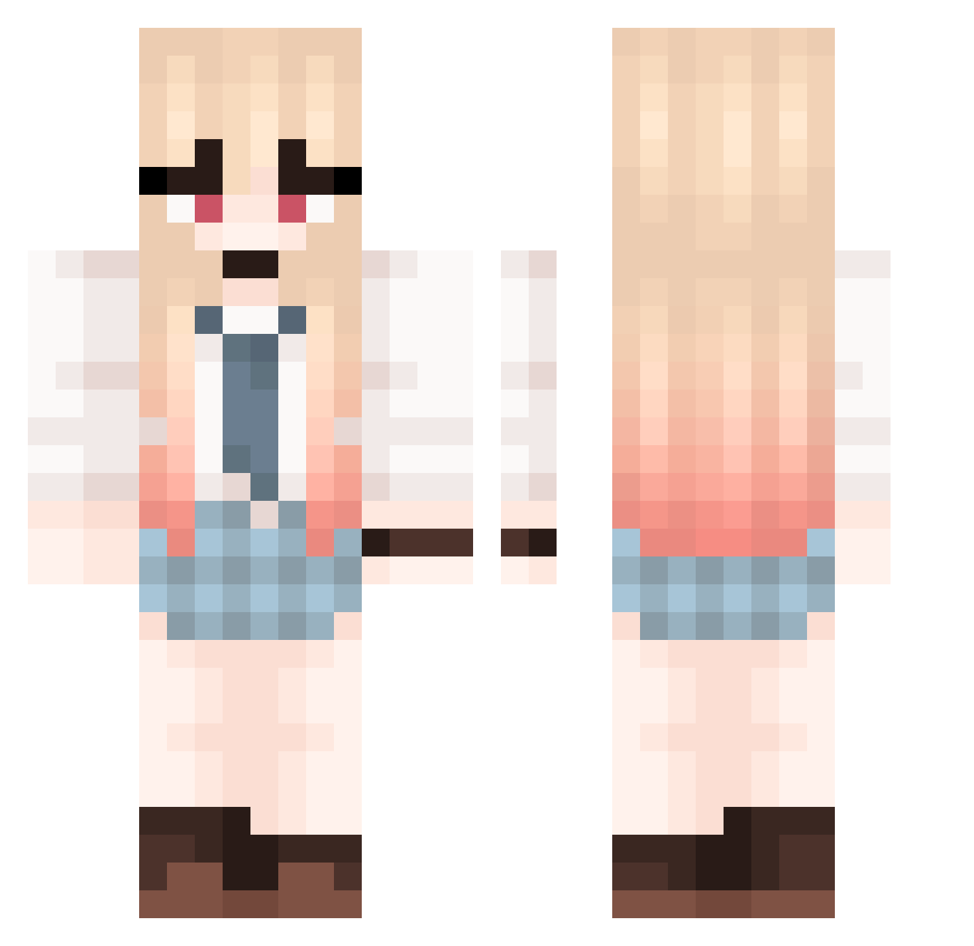 v3yr1lz Minecraft skin, front and back view