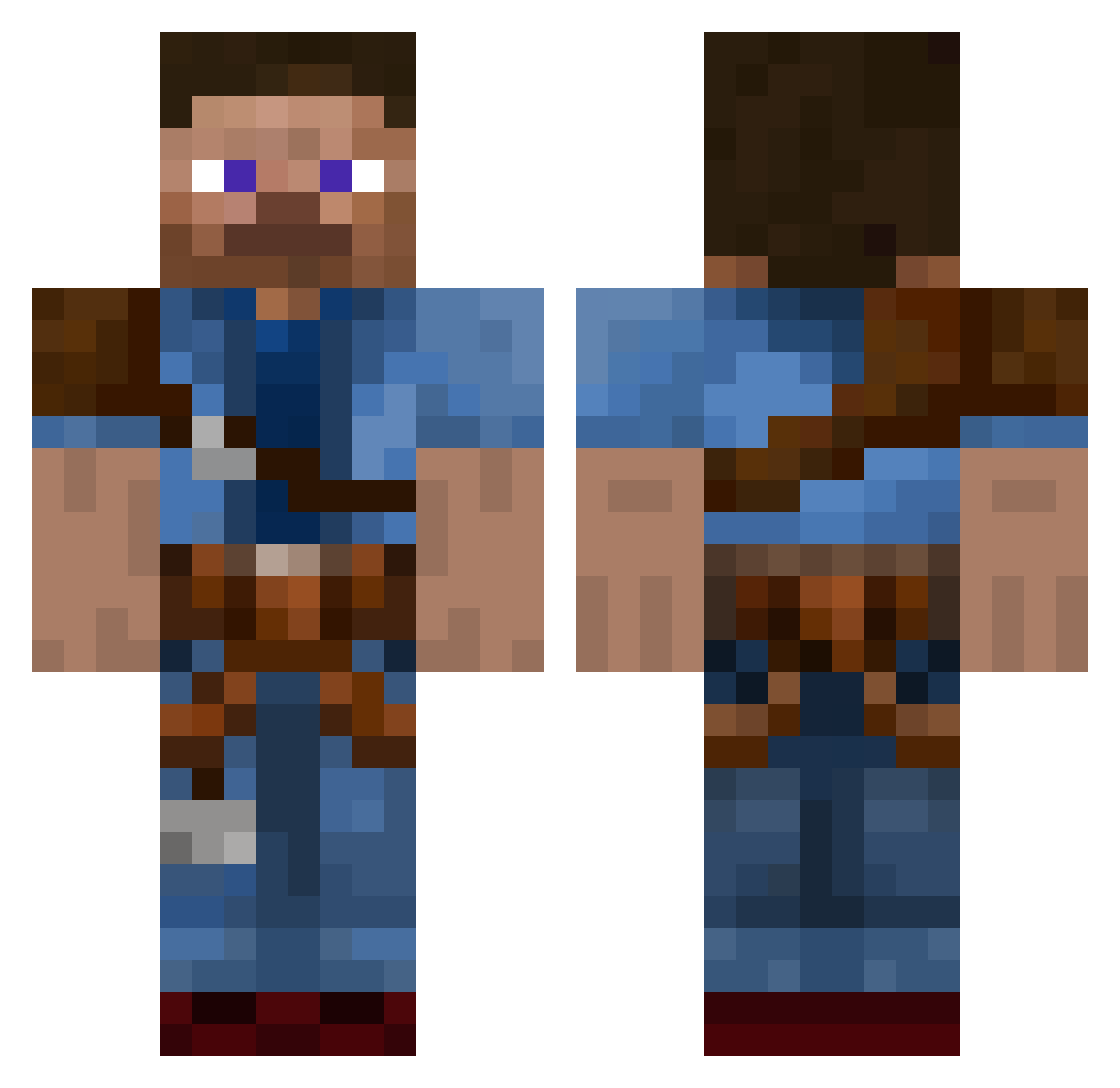 jimmyz_88 Minecraft skin, front and back view