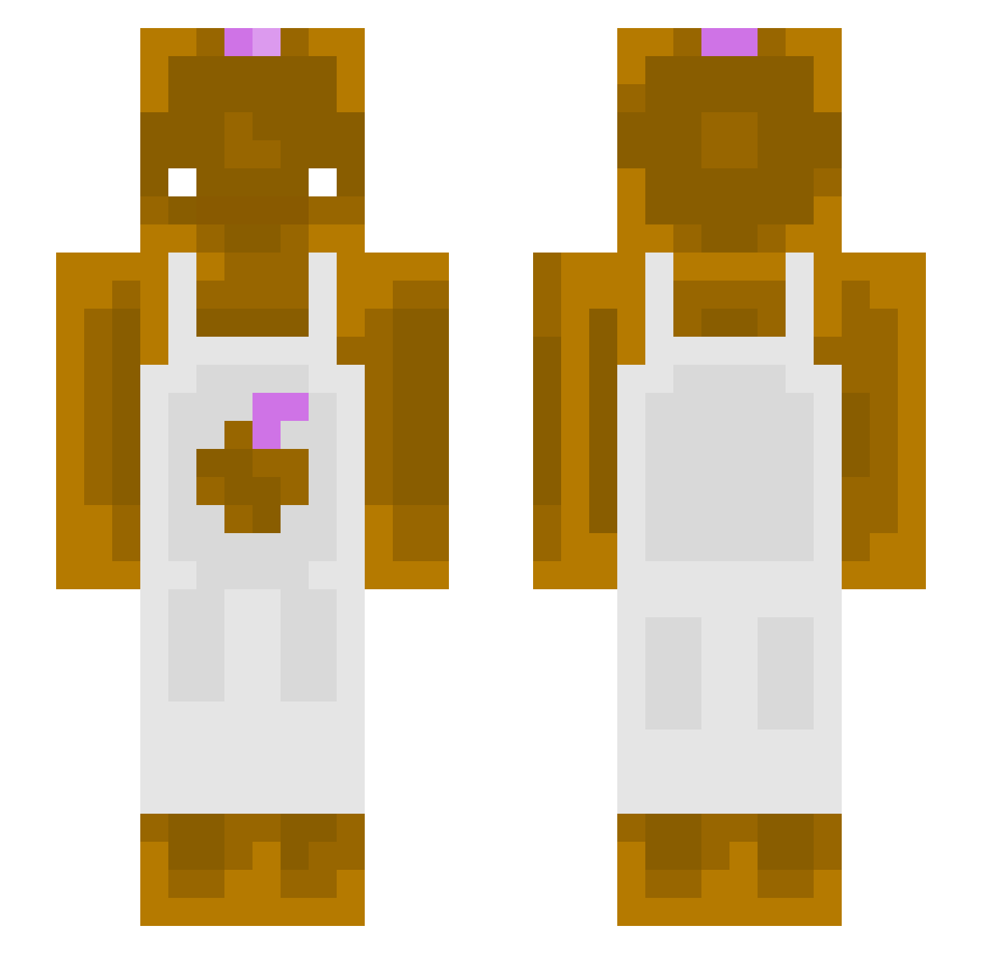 OttoMaan Minecraft skin, front and back view