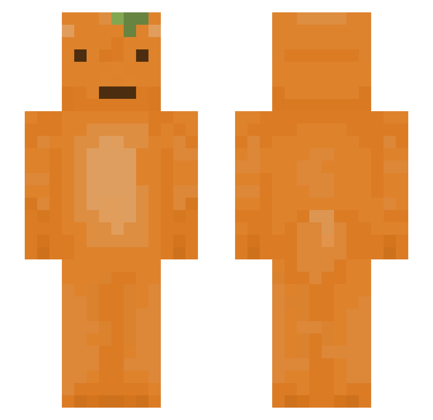 IsInAutumn Minecraft skin, front and back view