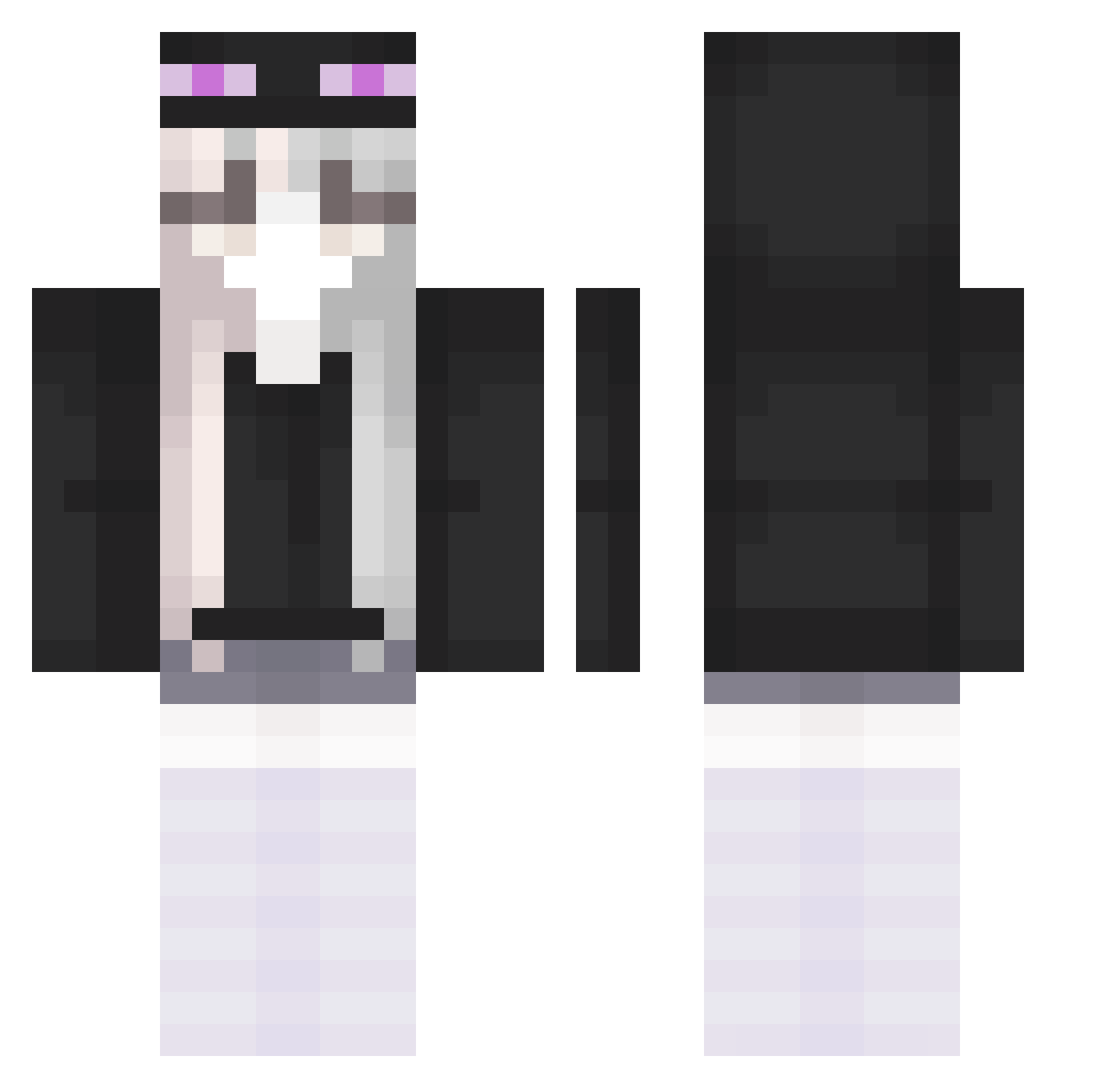 _Ghost_Blade Minecraft skin, front and back view