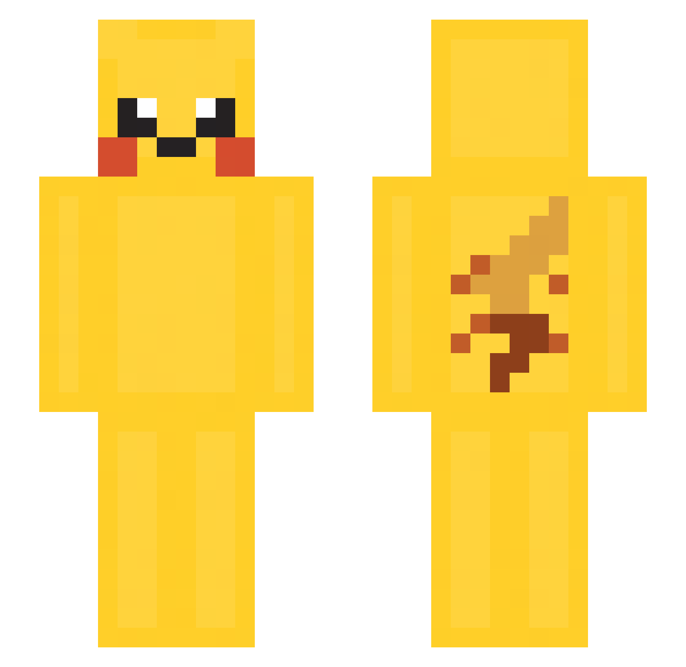 TreyFid Minecraft skin, front and back view