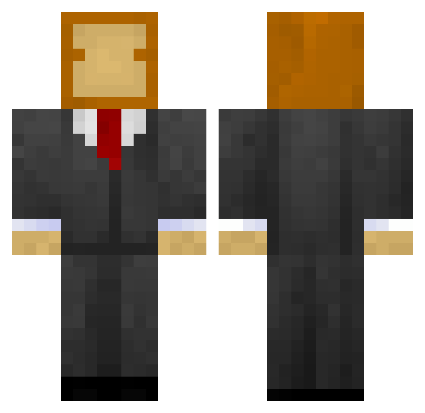 ROGIPL Minecraft skin, front and back view