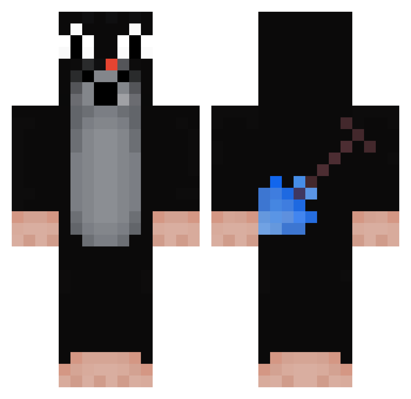 CandidCord54210 Minecraft skin, front and back view