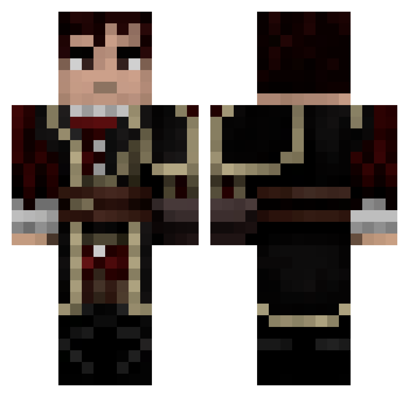 ShrompaDonk Minecraft skin, front and back view