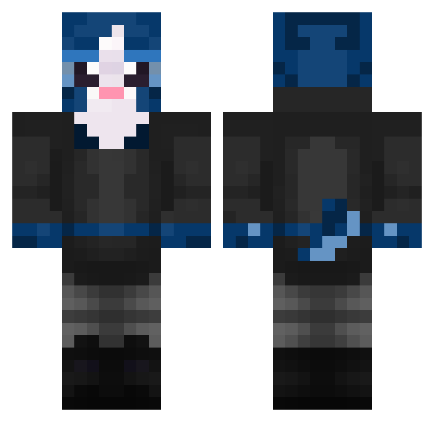 TOX1XGooseMC Minecraft skin, front and back view