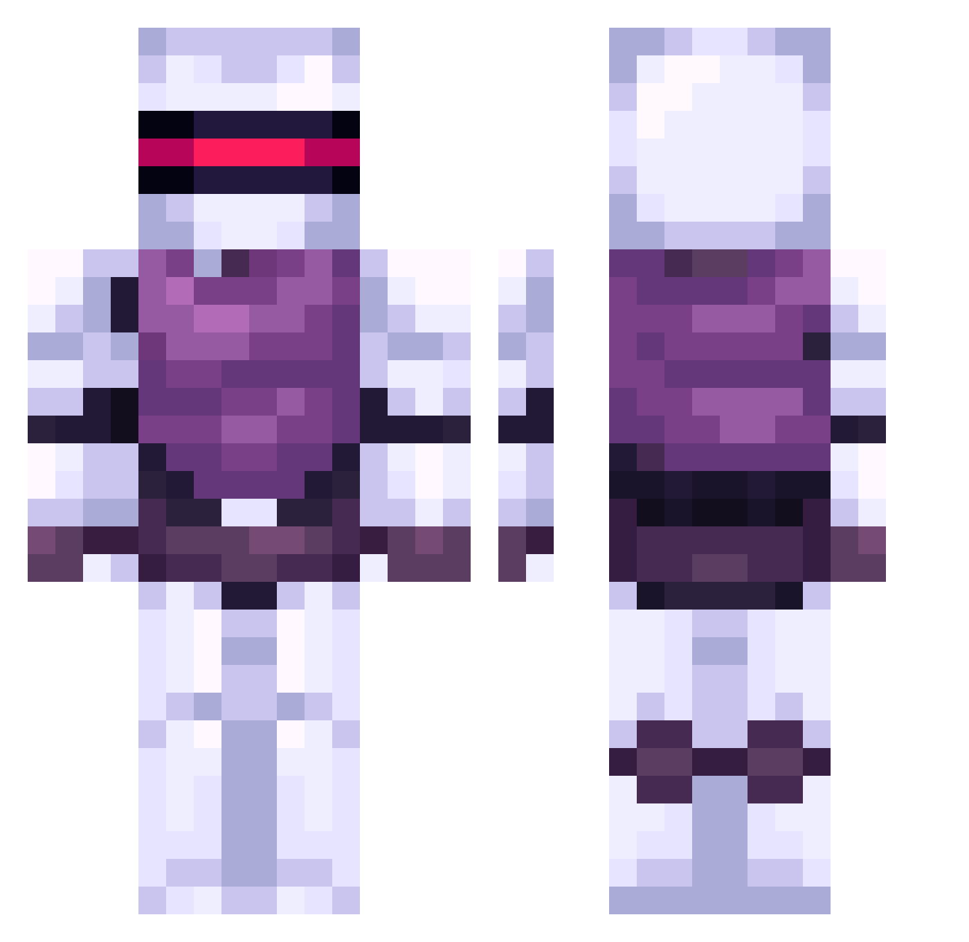 Talorov Minecraft skin, front and back view