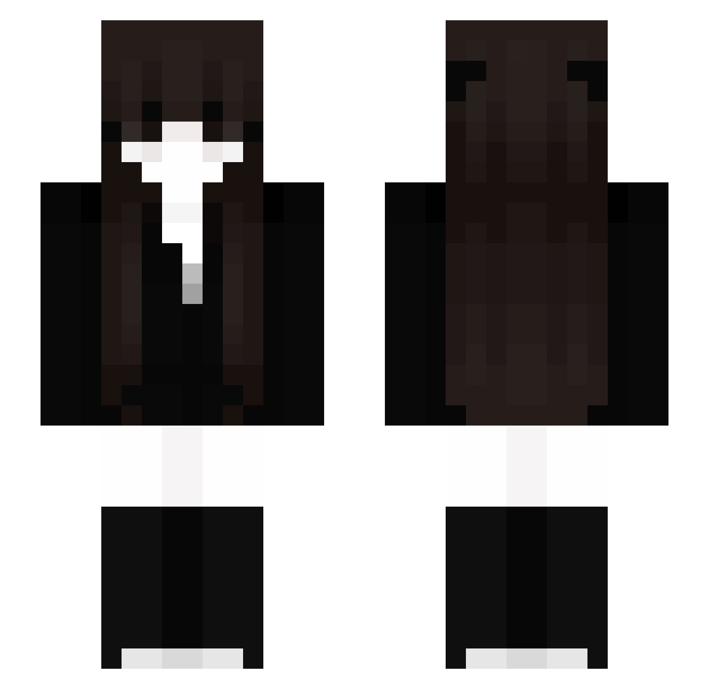 Shining790 Minecraft skin, front and back view