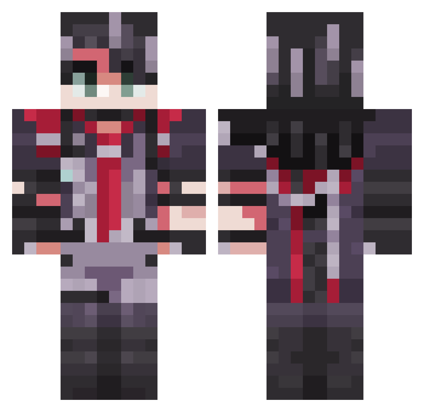 darnick2 Minecraft skin, front and back view