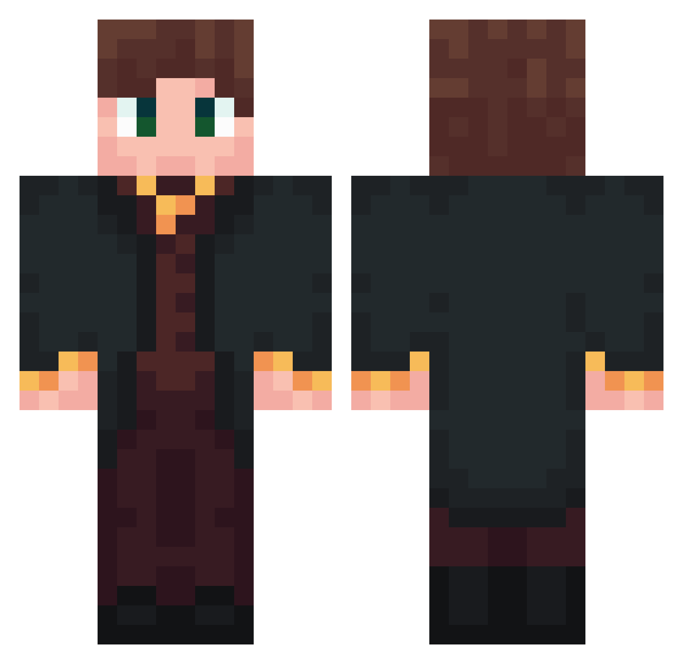 Tinzal_ Minecraft skin, front and back view