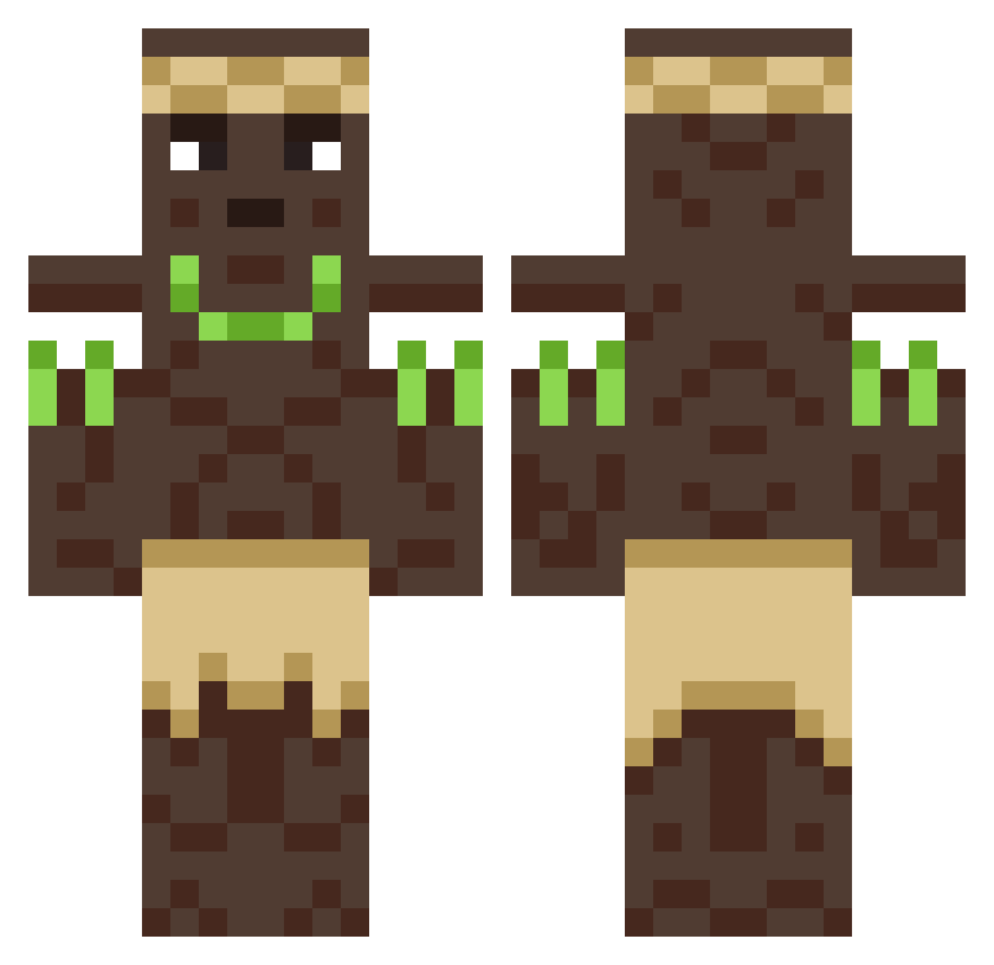 chucklesome_ Minecraft skin, front and back view