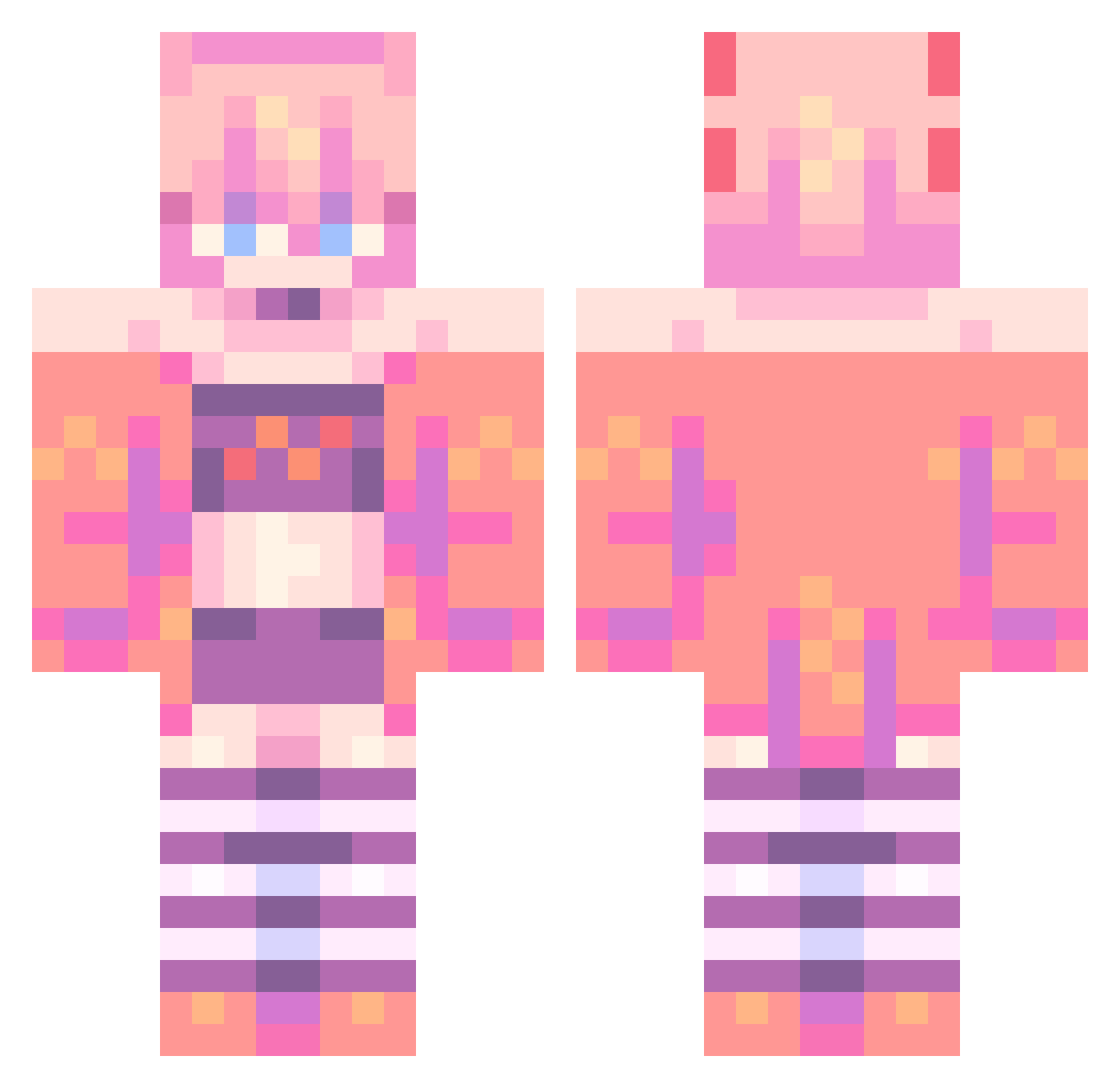 smtif Minecraft skin, front and back view