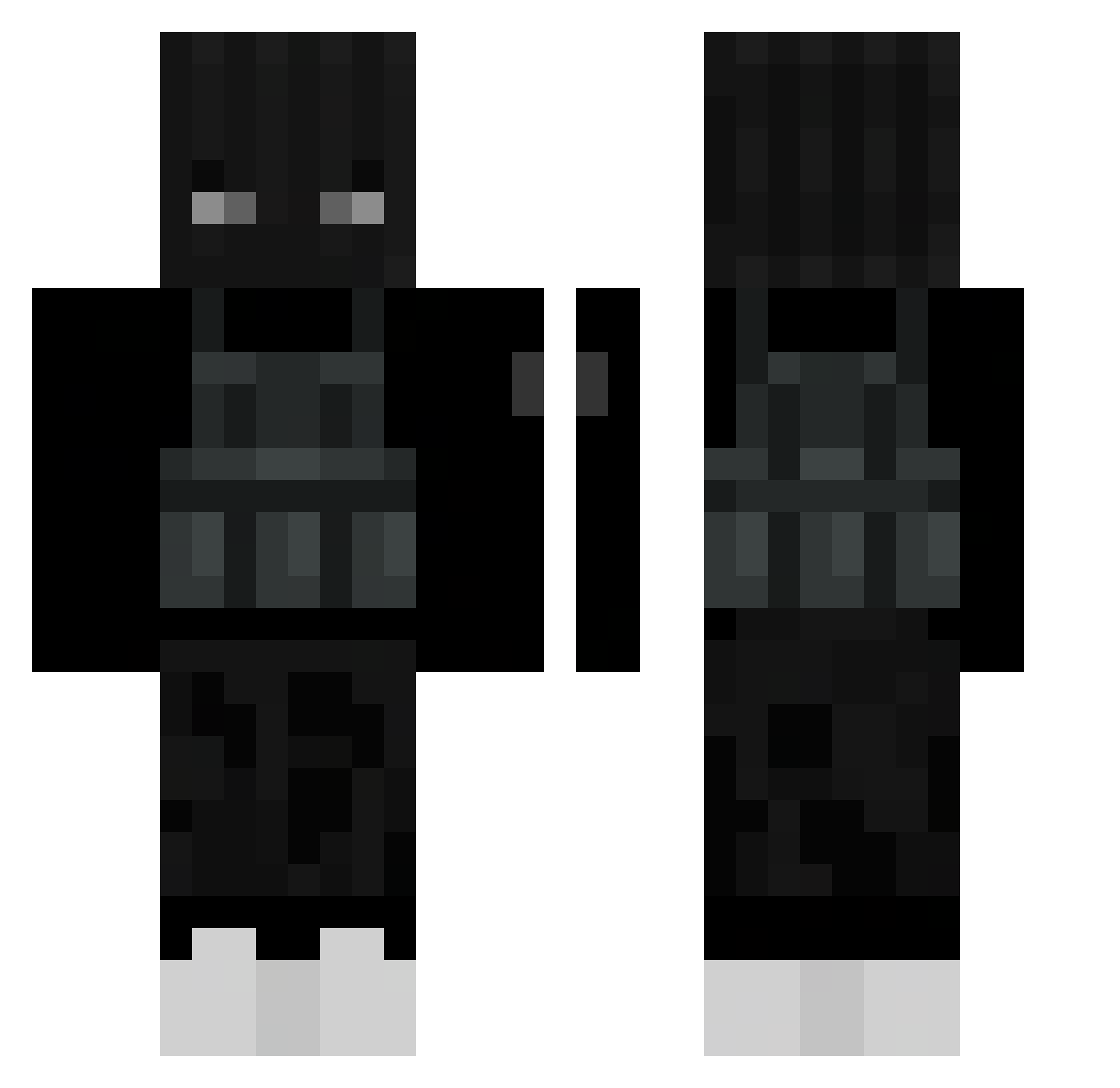 Rykusei Minecraft skin, front and back view