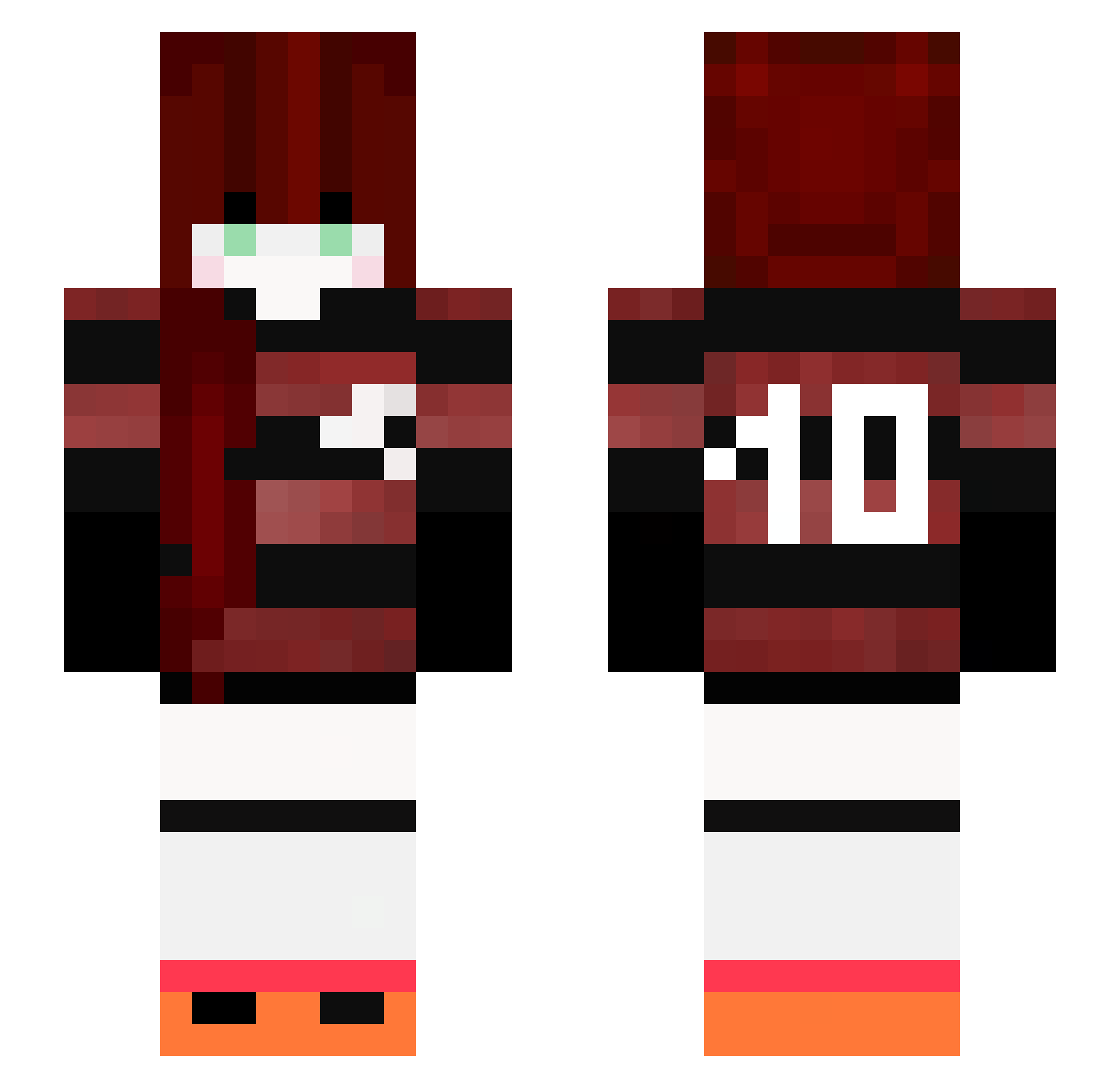 nicolekzt Minecraft skin, front and back view
