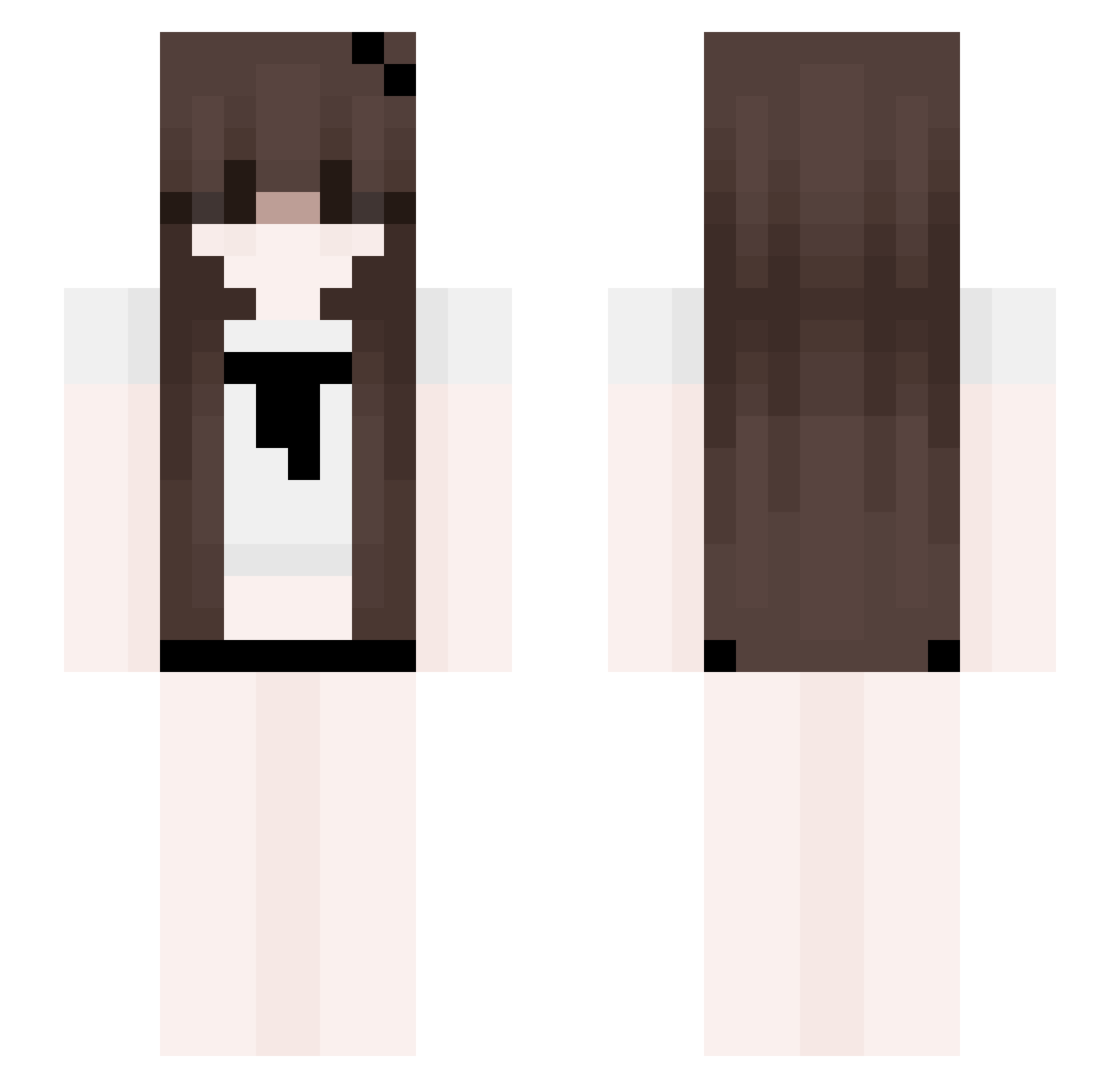 setvski Minecraft skin, front and back view