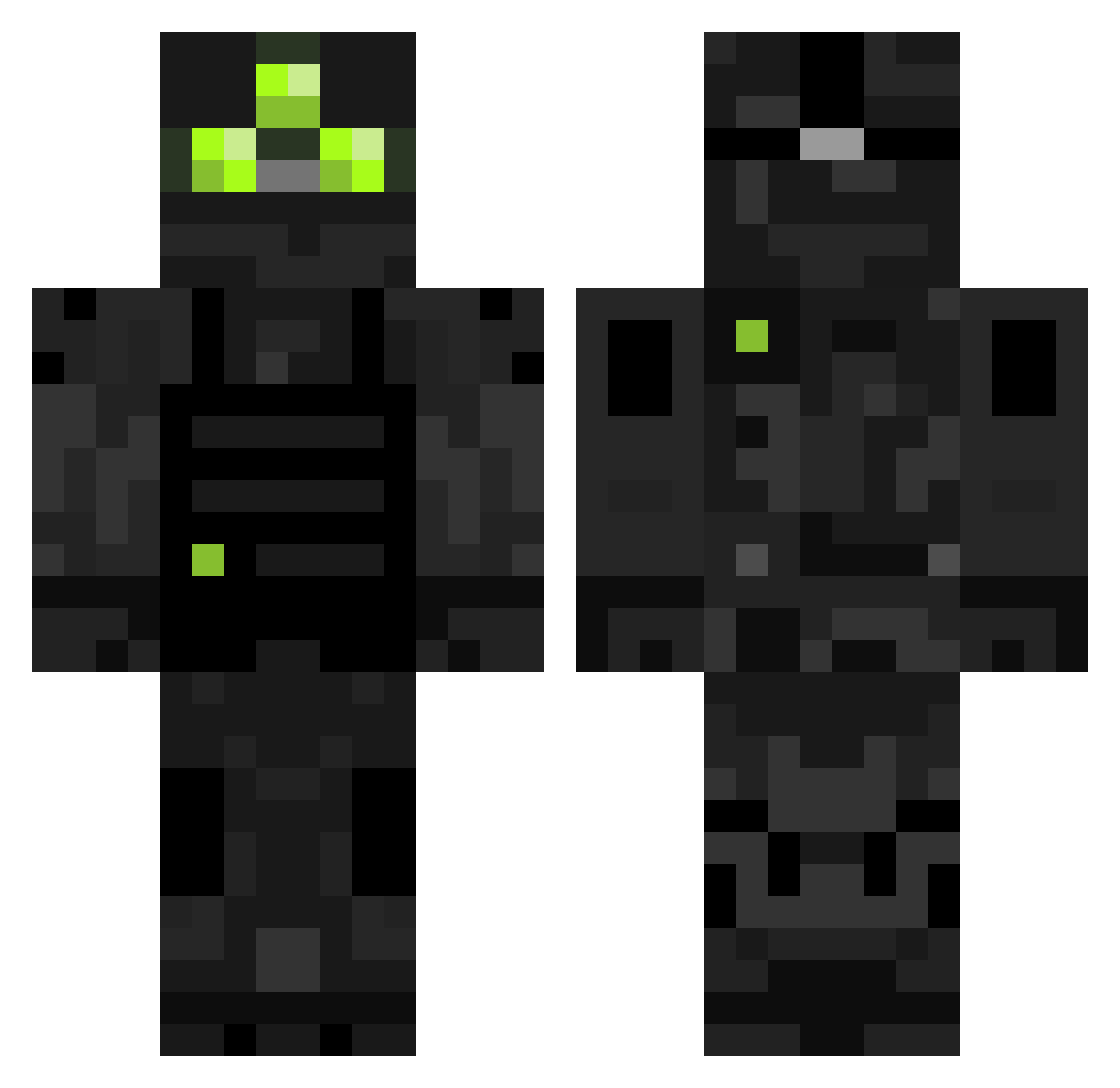 Imperator_Thomas Minecraft skin, front and back view