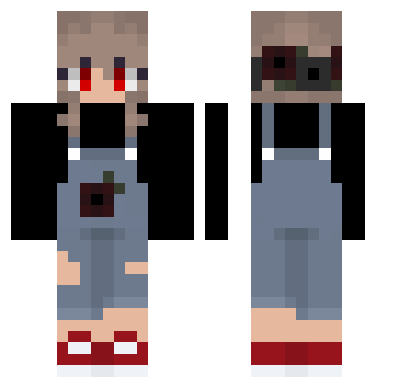 sunnyshine10000 Minecraft skin, front and back view