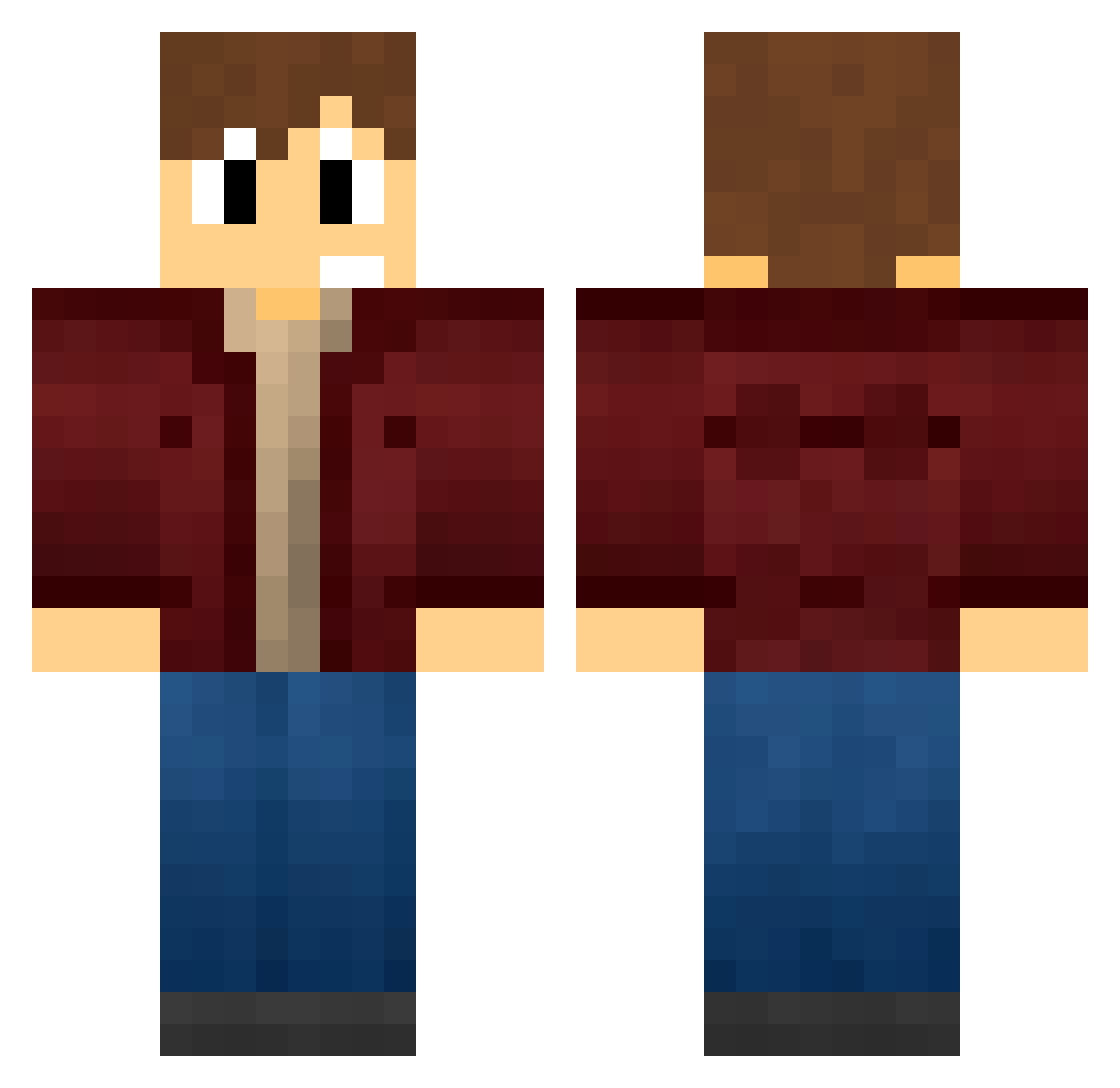 rainerAaAaA Minecraft skin, front and back view