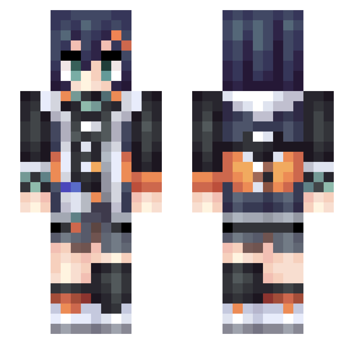 lemonkey4 Minecraft skin, front and back view