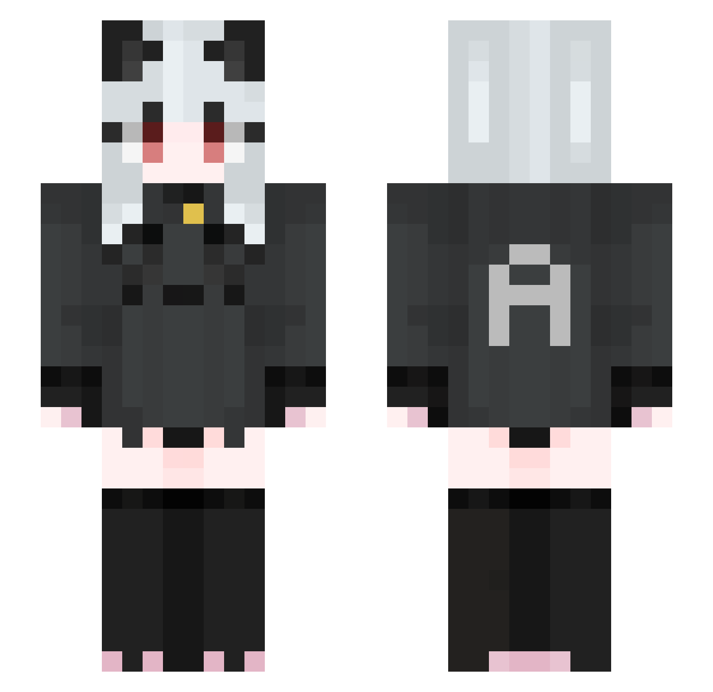 SJanko Minecraft skin, front and back view