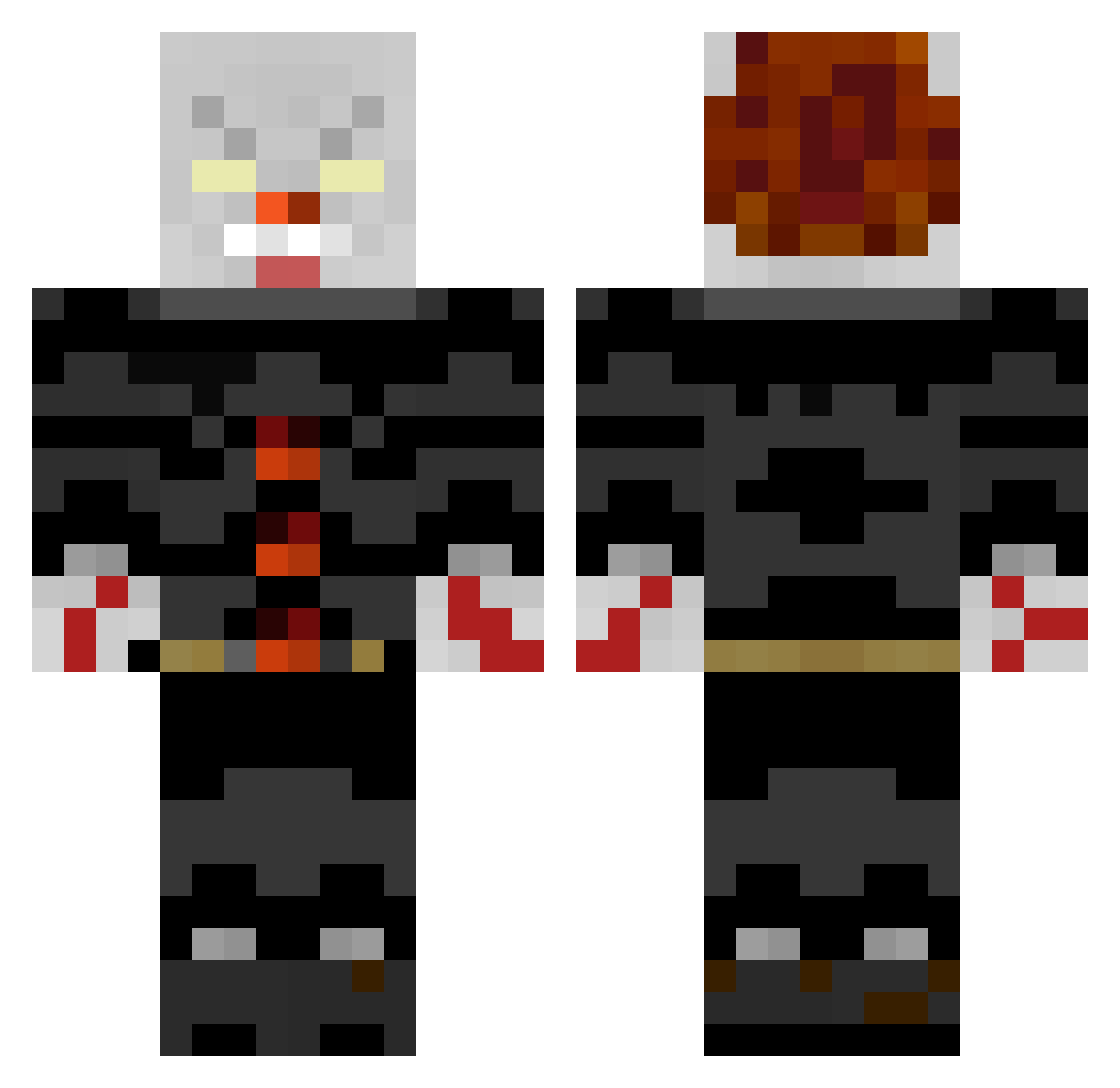 SVELI13_ Minecraft skin, front and back view