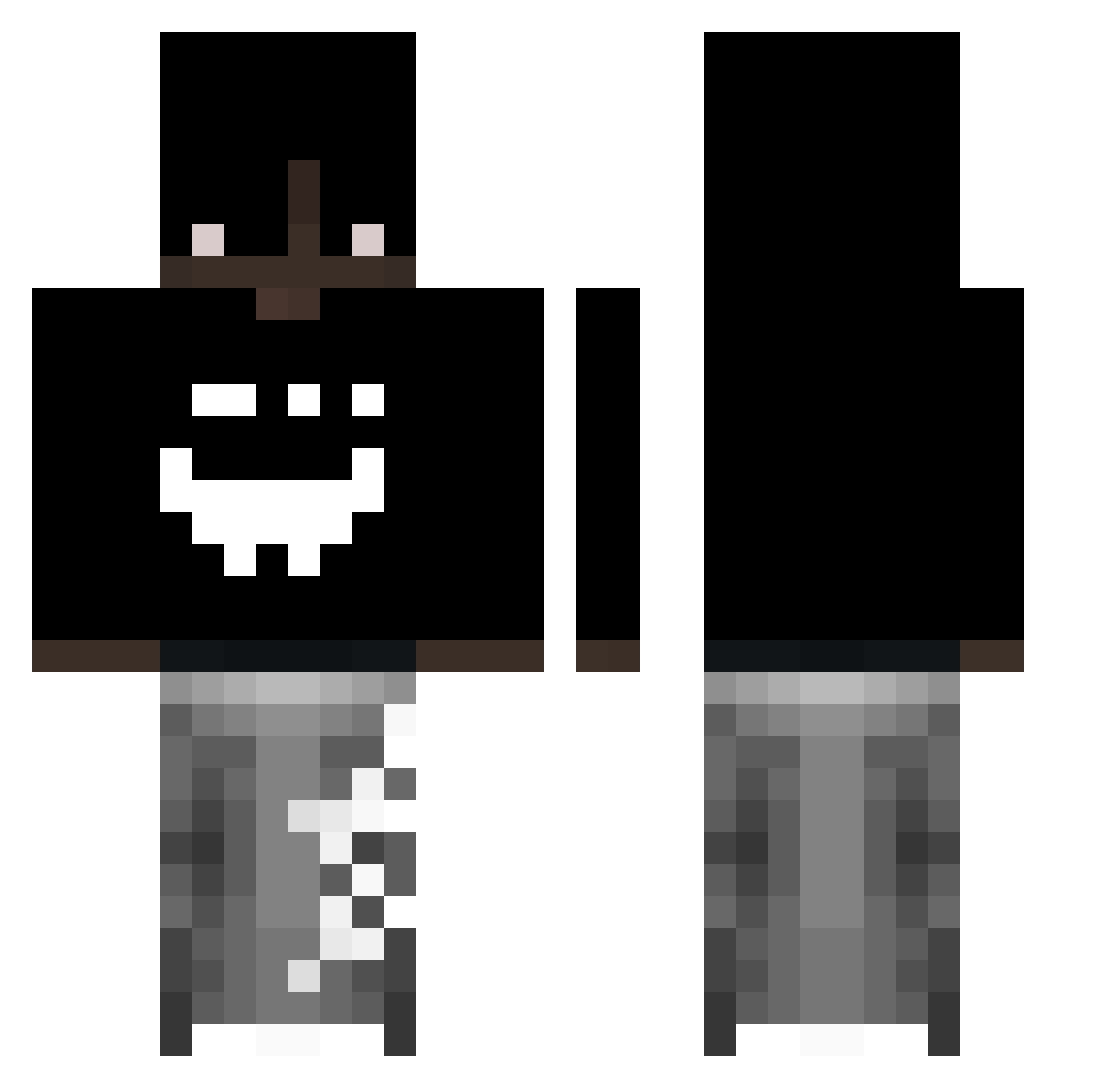 tonin_guanabara Minecraft skin, front and back view