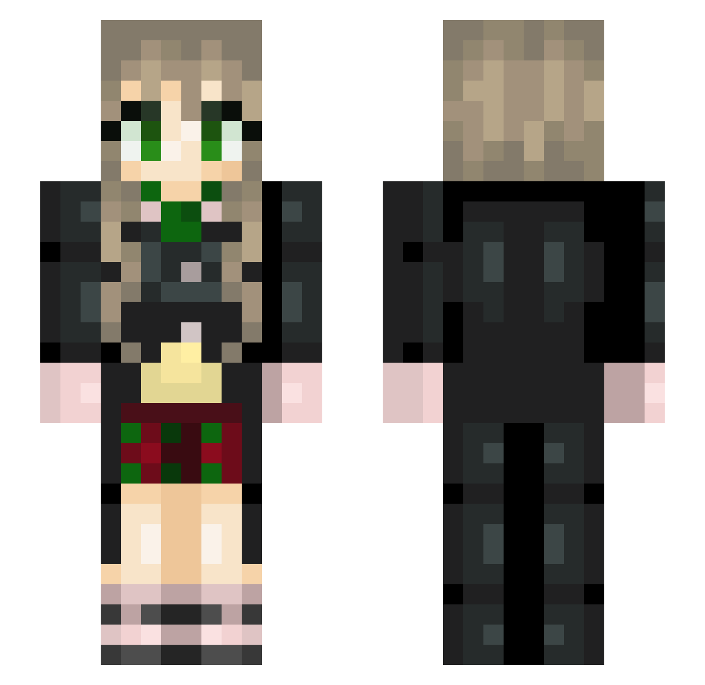 haylie758 Minecraft skin, front and back view