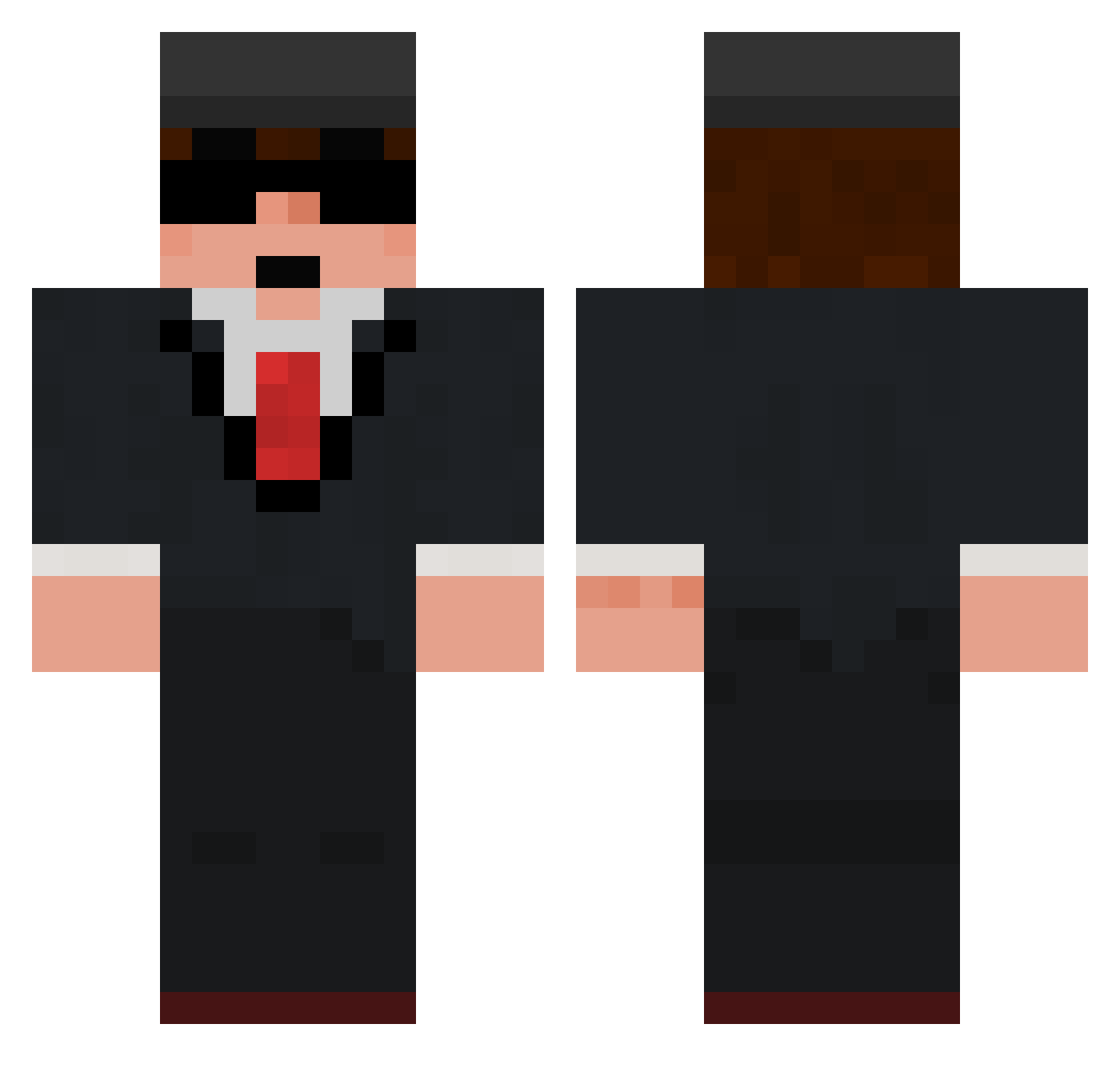 xxannny Minecraft skin, front and back view