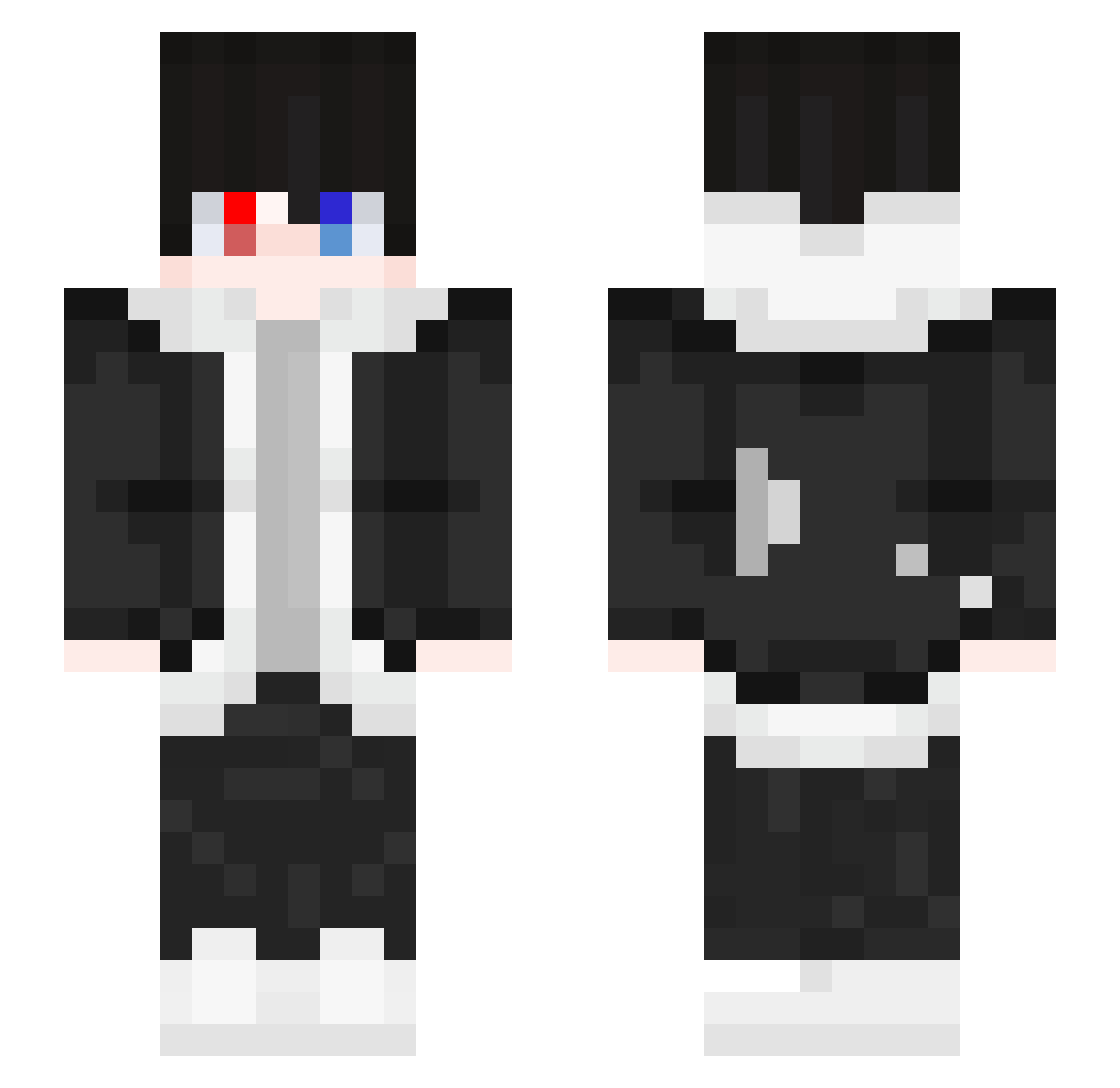 zihua_OVO Minecraft skin, front and back view