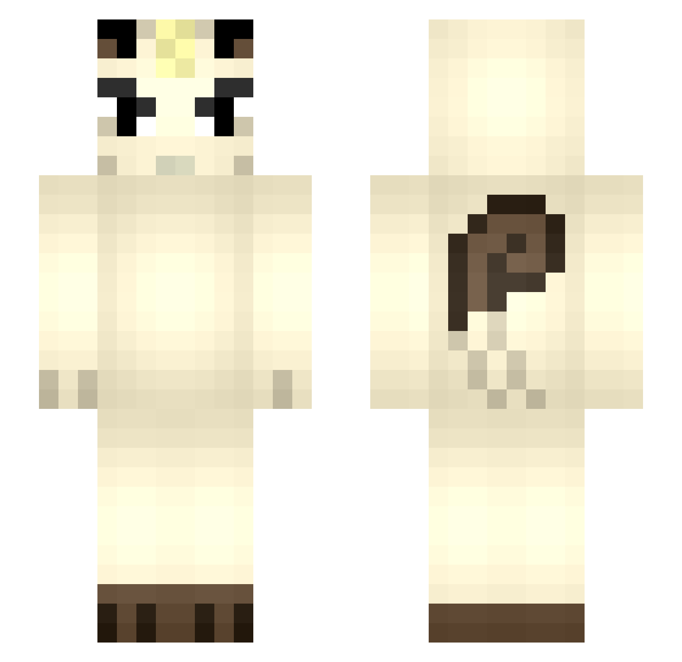 MarkoMarokoo Minecraft skin, front and back view