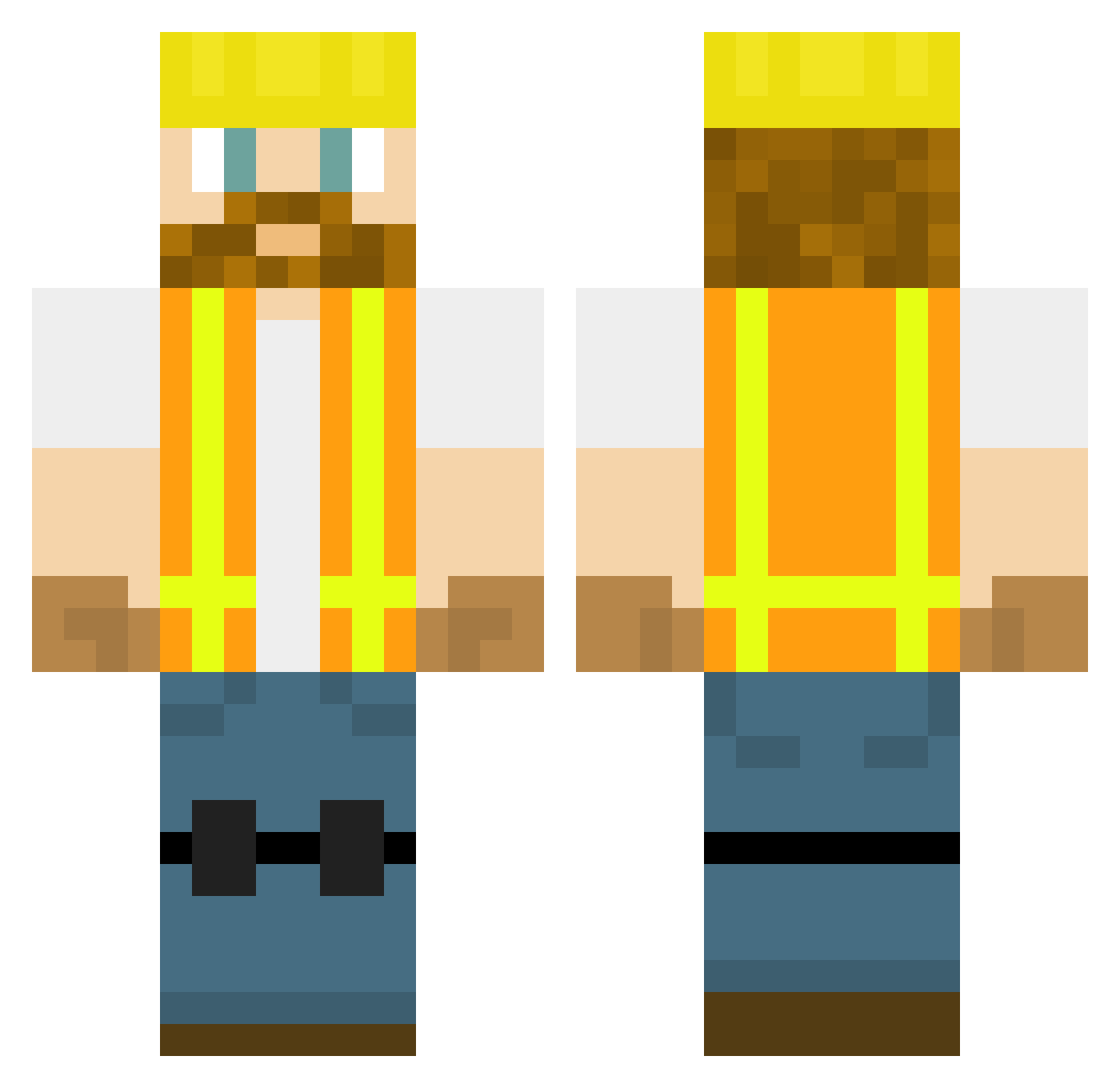 TryMaXw04 Minecraft skin, front and back view