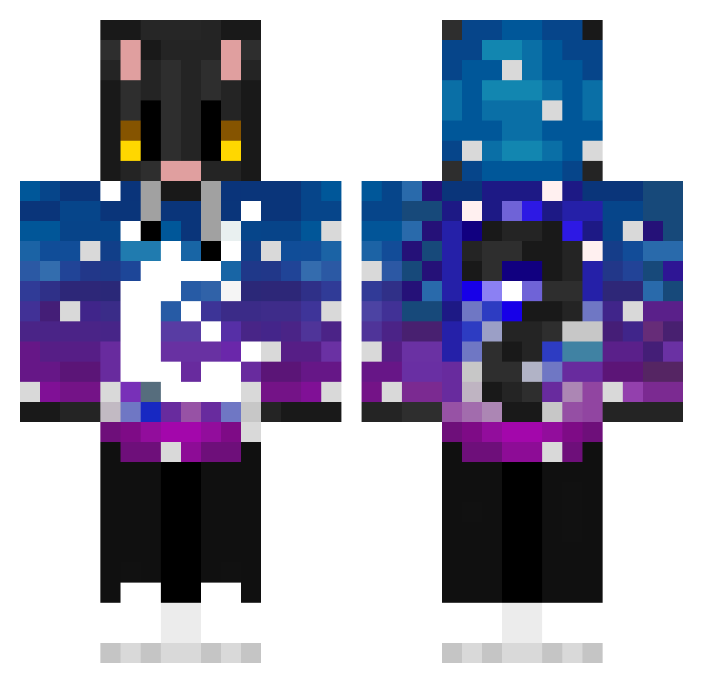 robz_sacrr_ Minecraft skin, front and back view