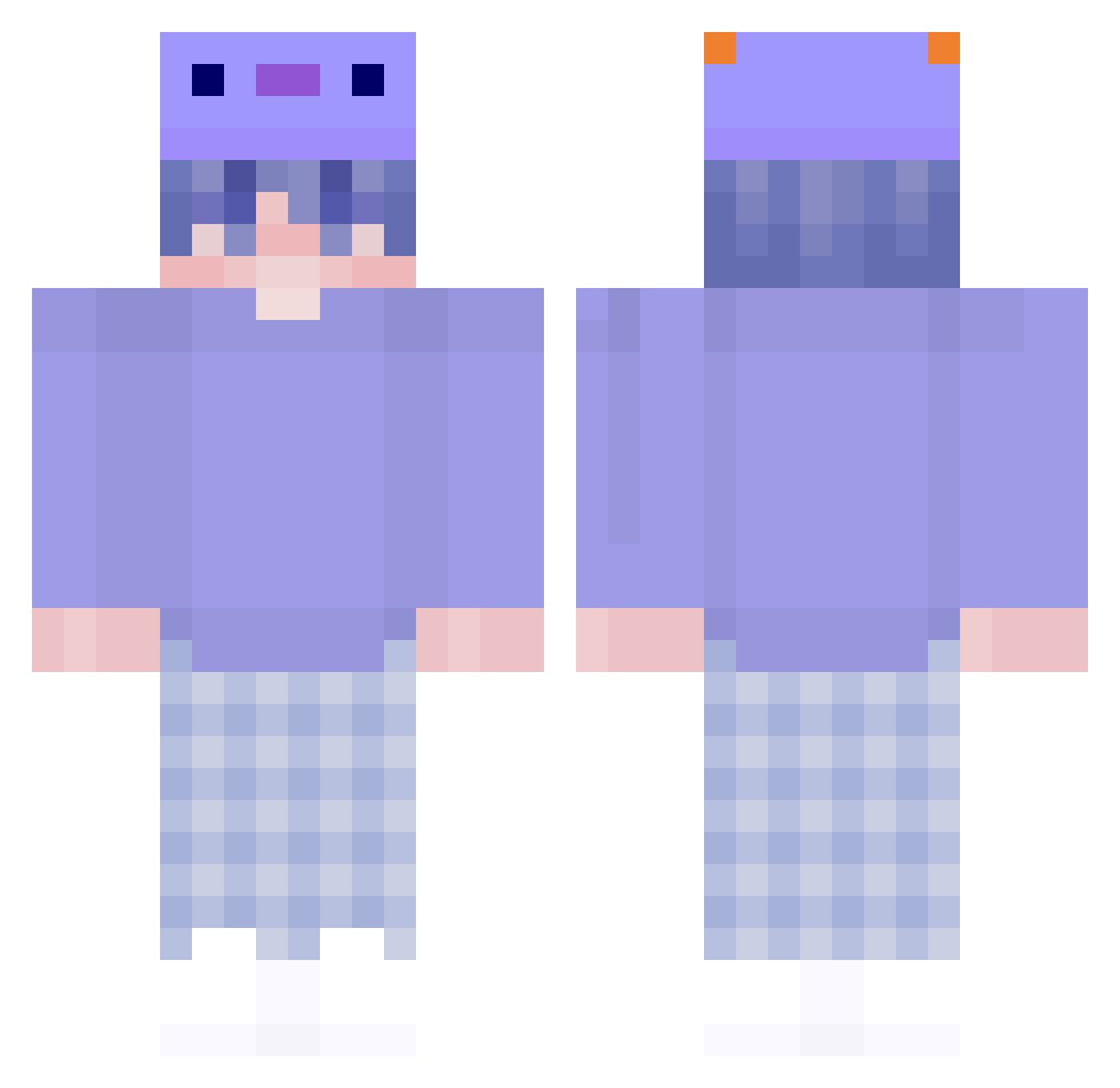 TRkatliyam Minecraft skin, front and back view