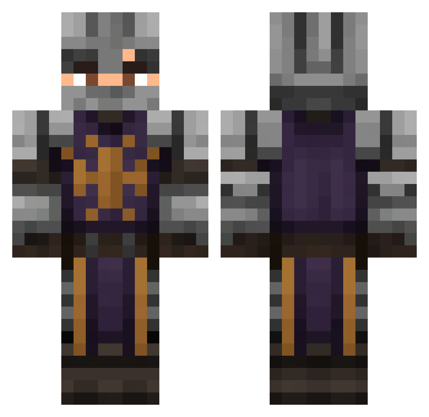 TSSRedRiot100 Minecraft skin, front and back view