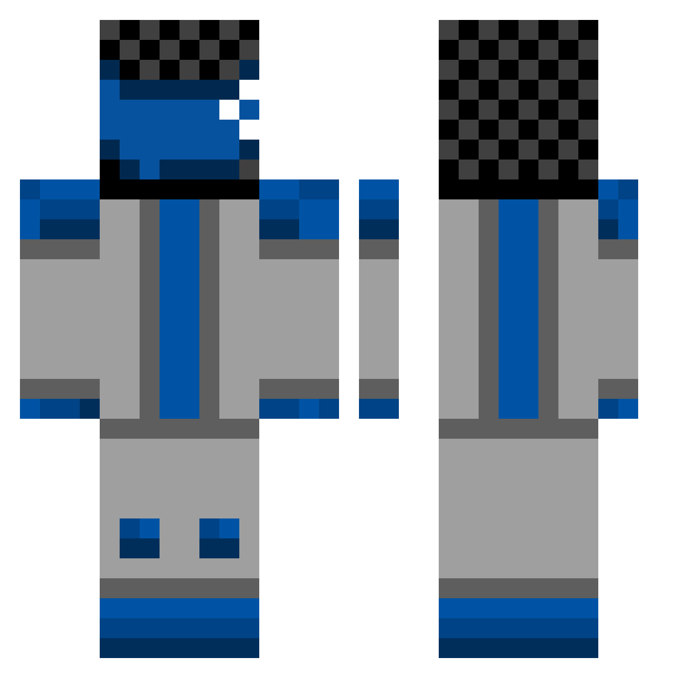 Sammy_DN Minecraft skin, front and back view
