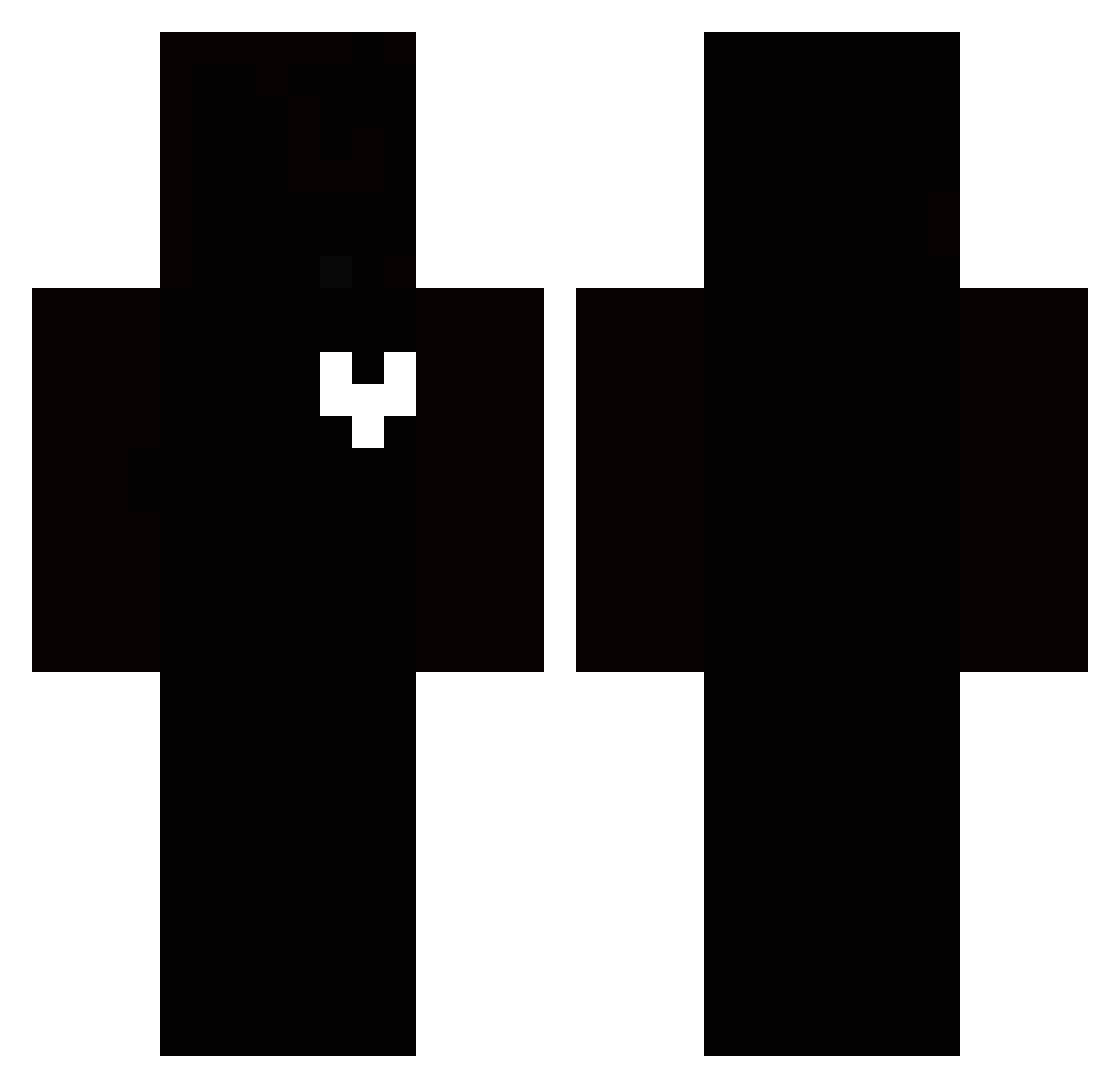 kicedezz Minecraft skin, front and back view