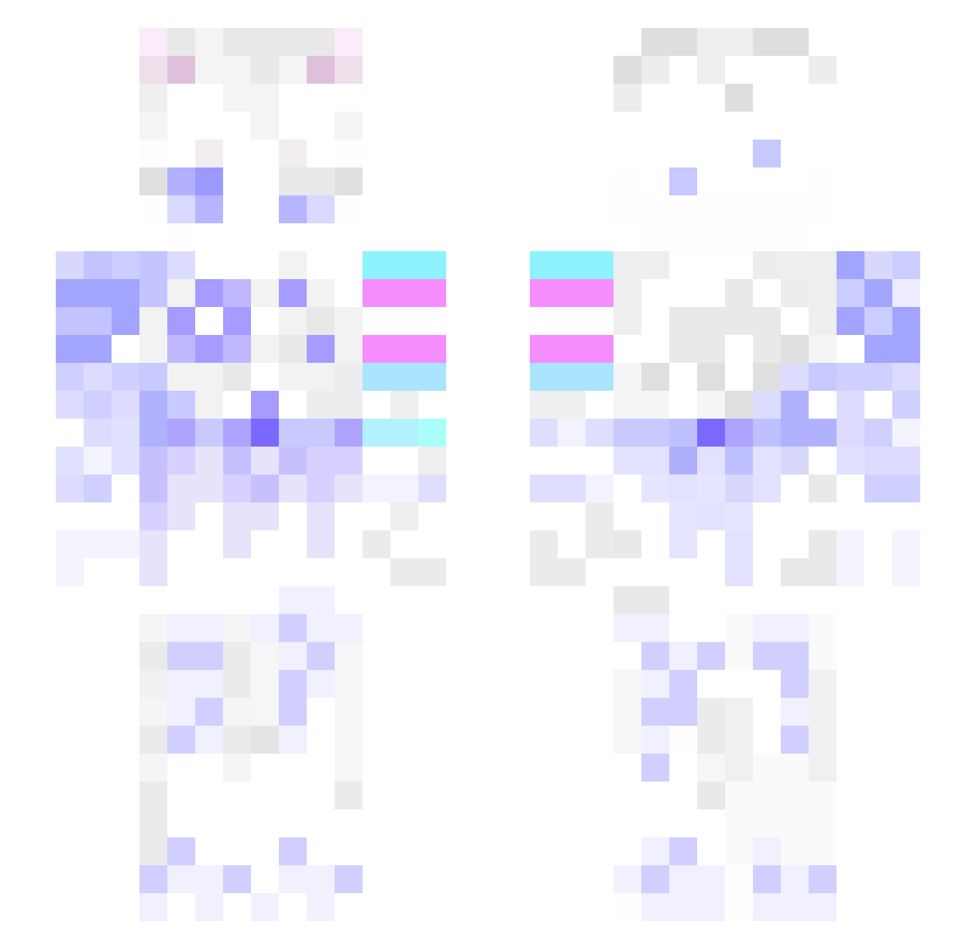 1248124 Minecraft skin, front and back view