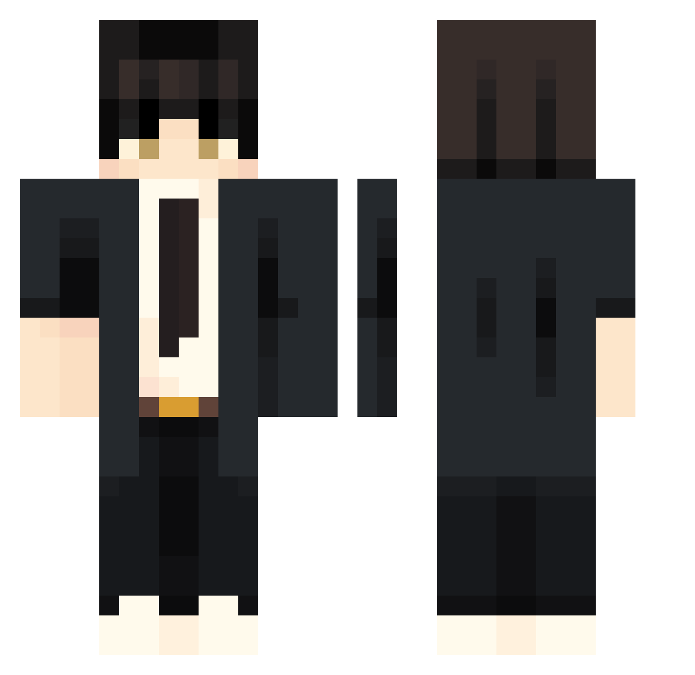 nopwruu Minecraft skin, front and back view