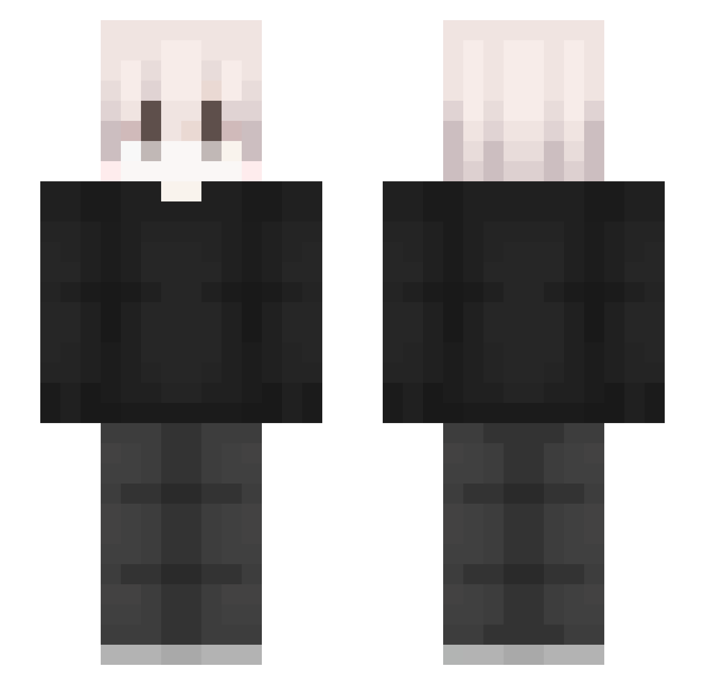 Teletappi1 Minecraft skin, front and back view