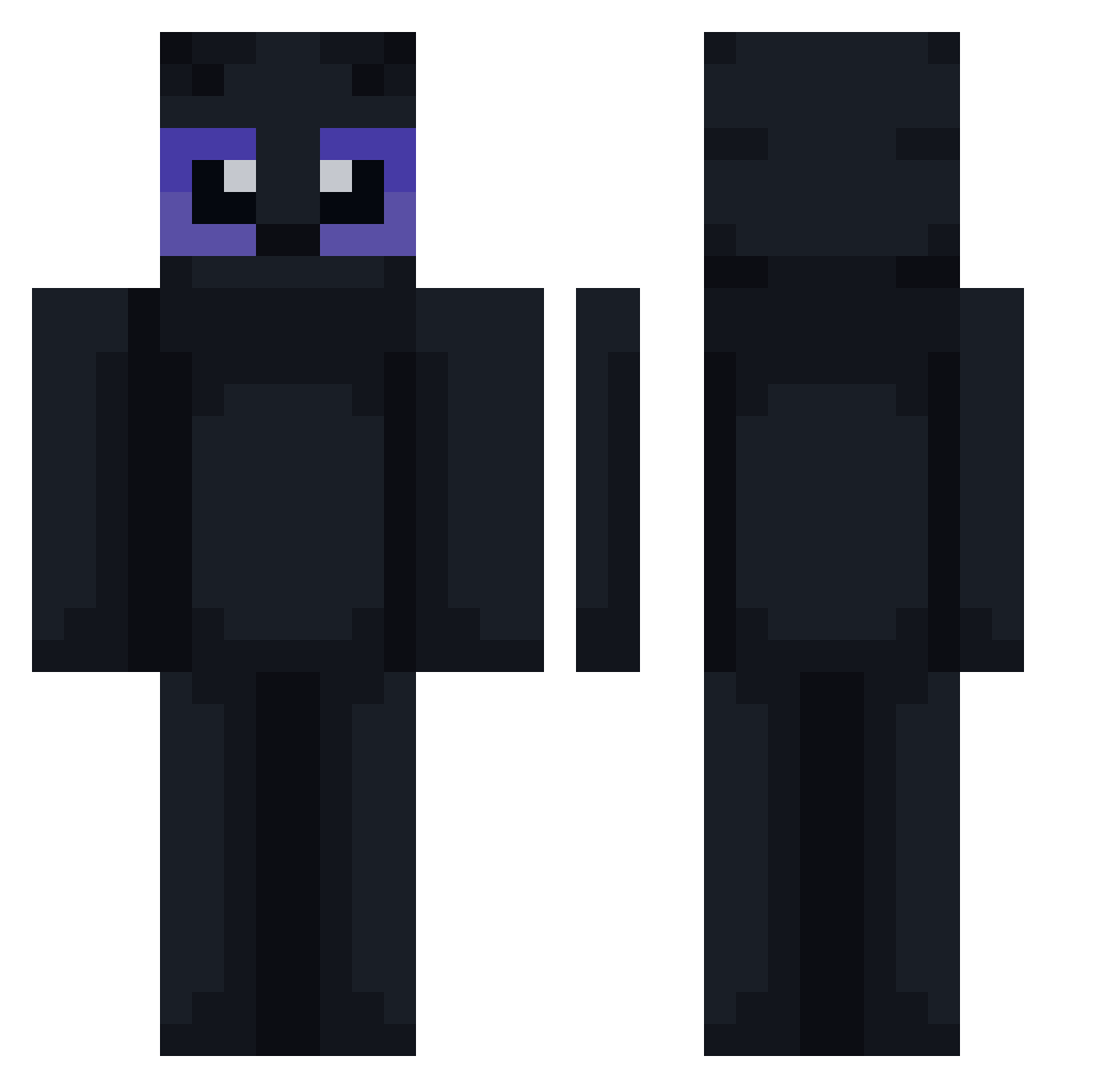 Knecht66 Minecraft skin, front and back view