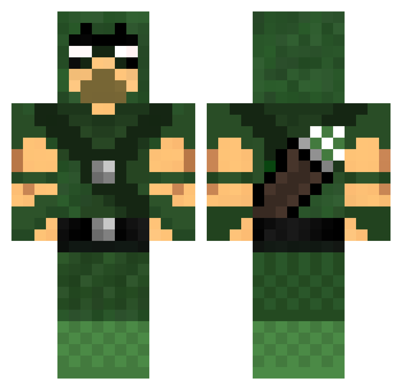 NFGKirin Minecraft skin, front and back view