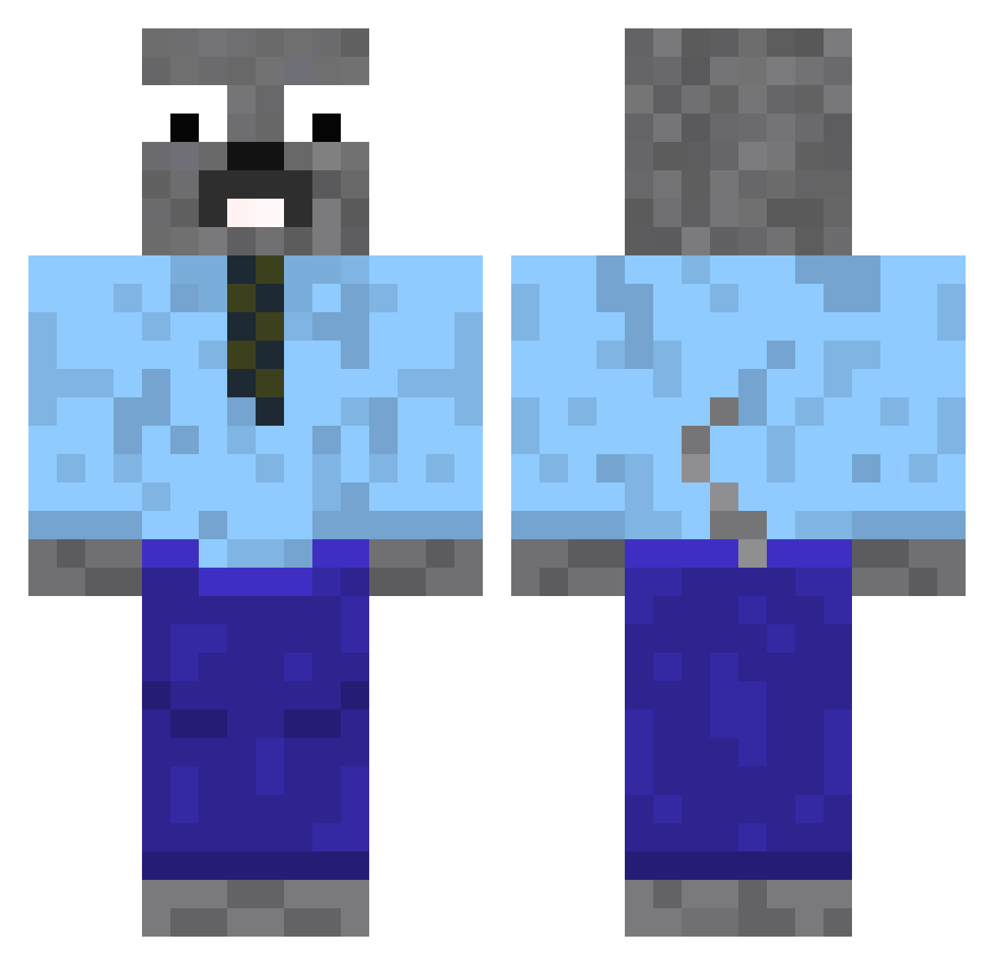 _ElsonV1ado_ Minecraft skin, front and back view