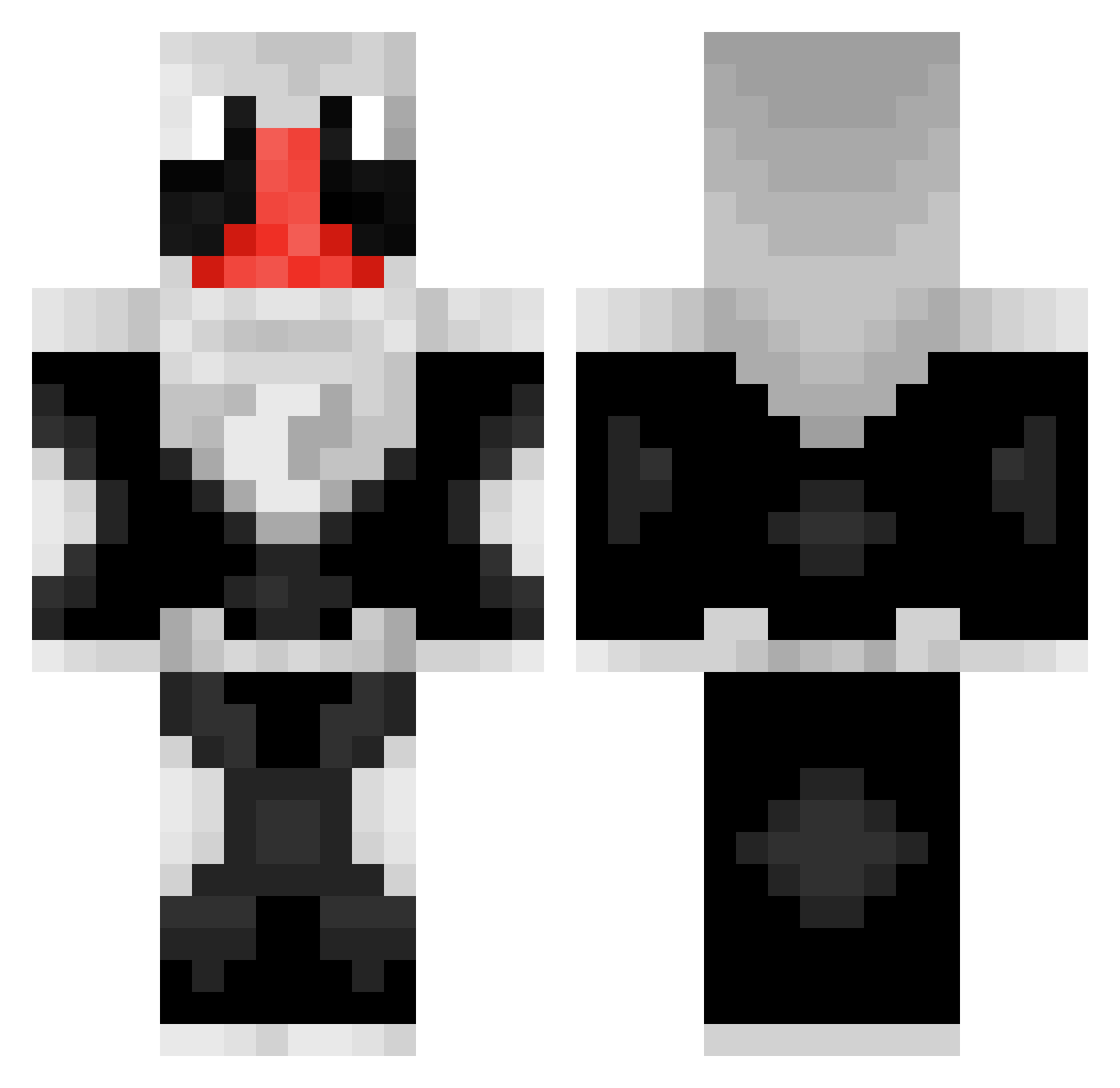 SuperGryphon Minecraft skin, front and back view